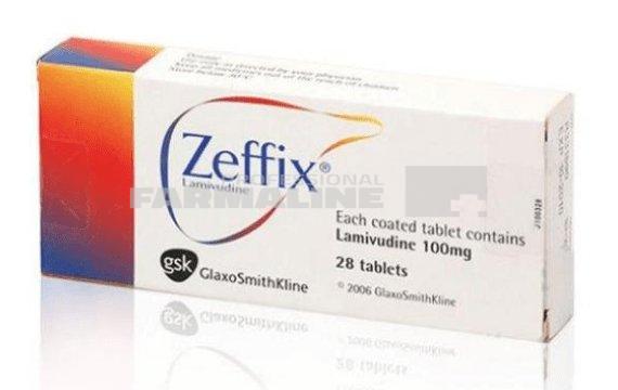 Zeffix 100 mg 28 comprimate filmate