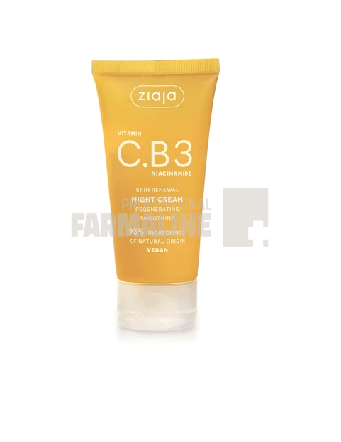 Ziaja Crema de noapte Vitamin C. B3 Niacinamide 50 ml