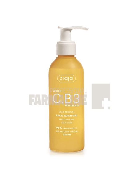 Ziaja Gel de curatare pentru ten Vitamin C. B3 Niacinamide  190 ml