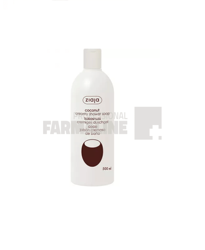 Ziaja Gel de dus cremos cu nuca de cocos 500 ml