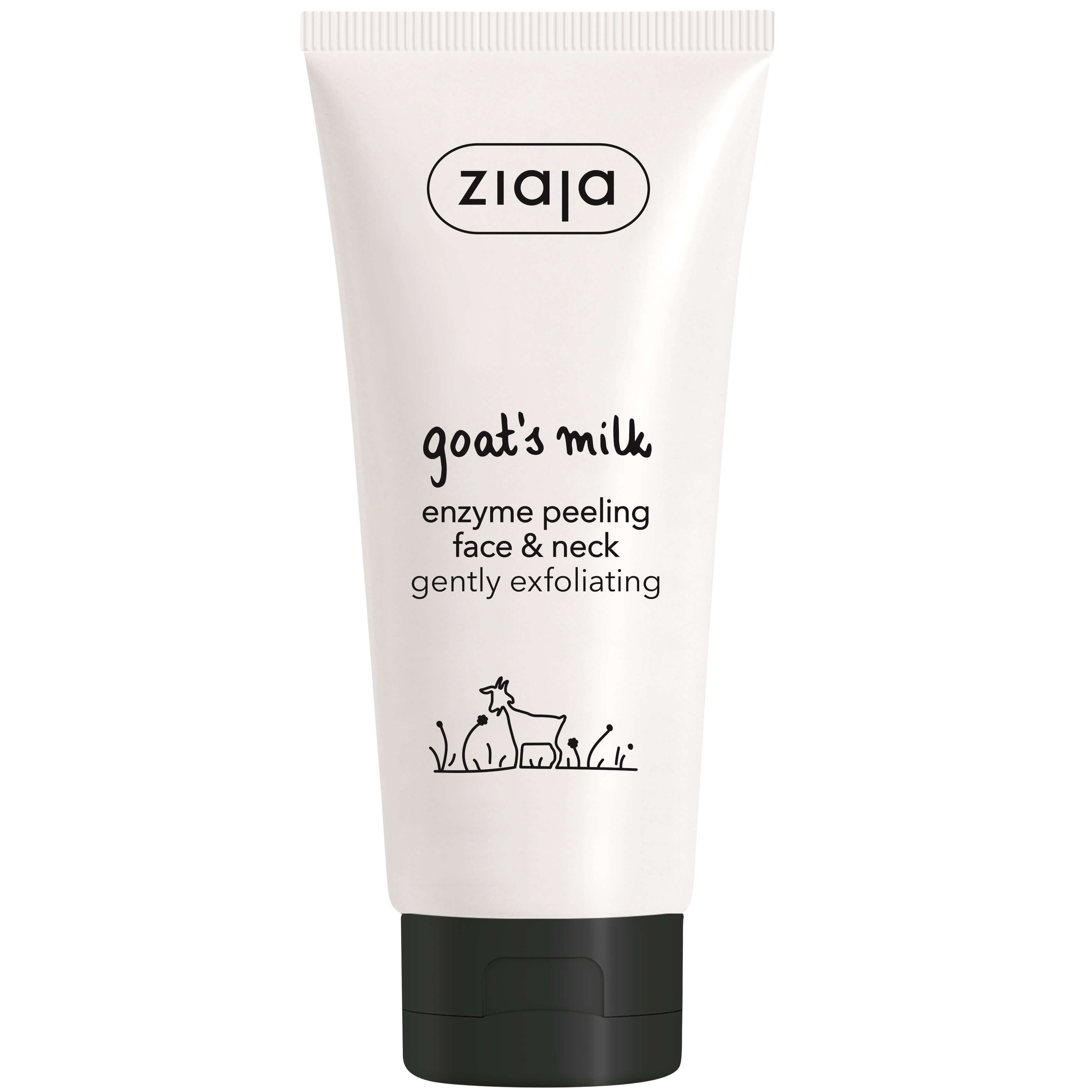 Ziaja Goat\'s Milk Peeling cu enzime pentru fata si gat 75 ml