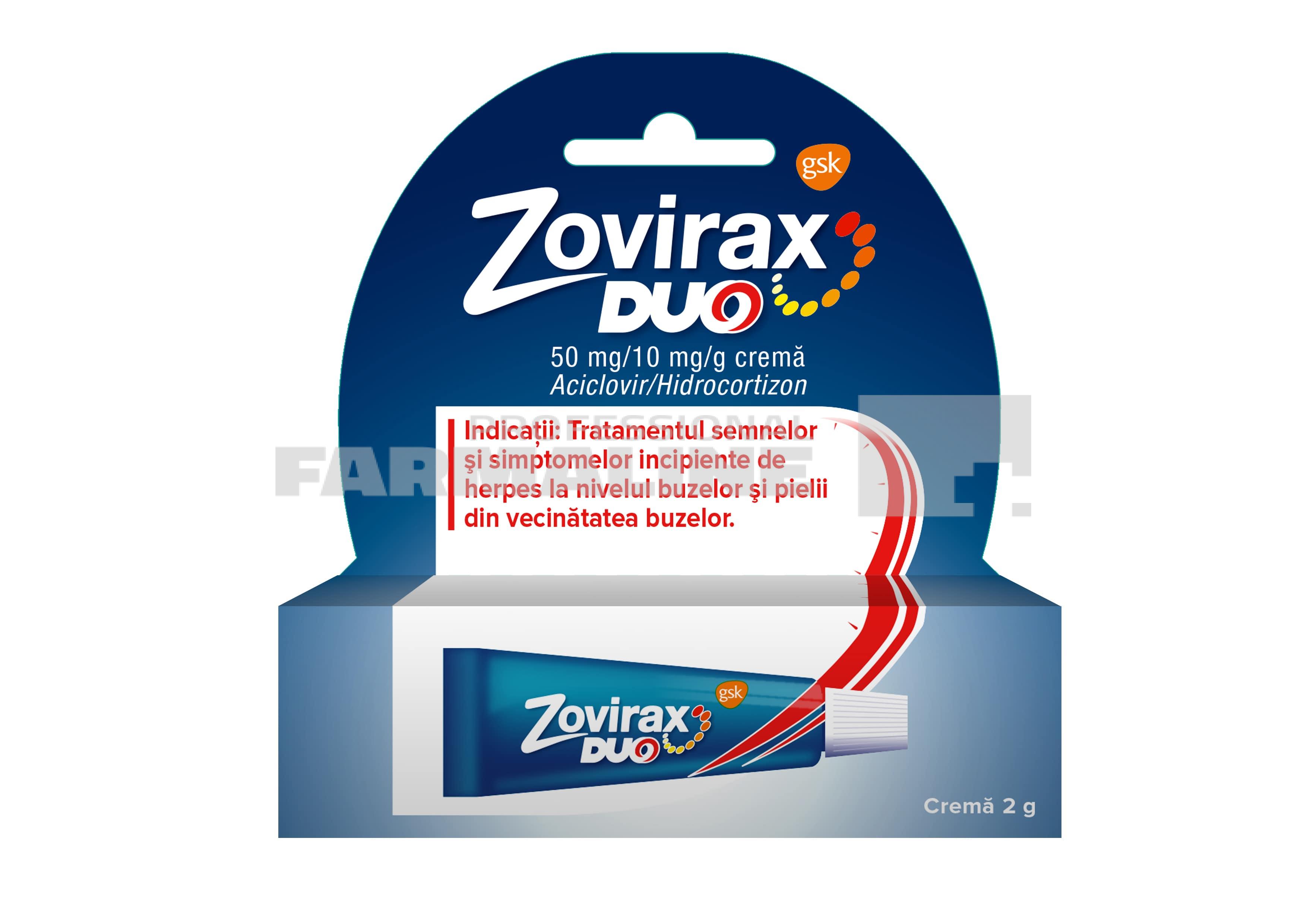Zovirax Duo Crema 50mg/10mg/g