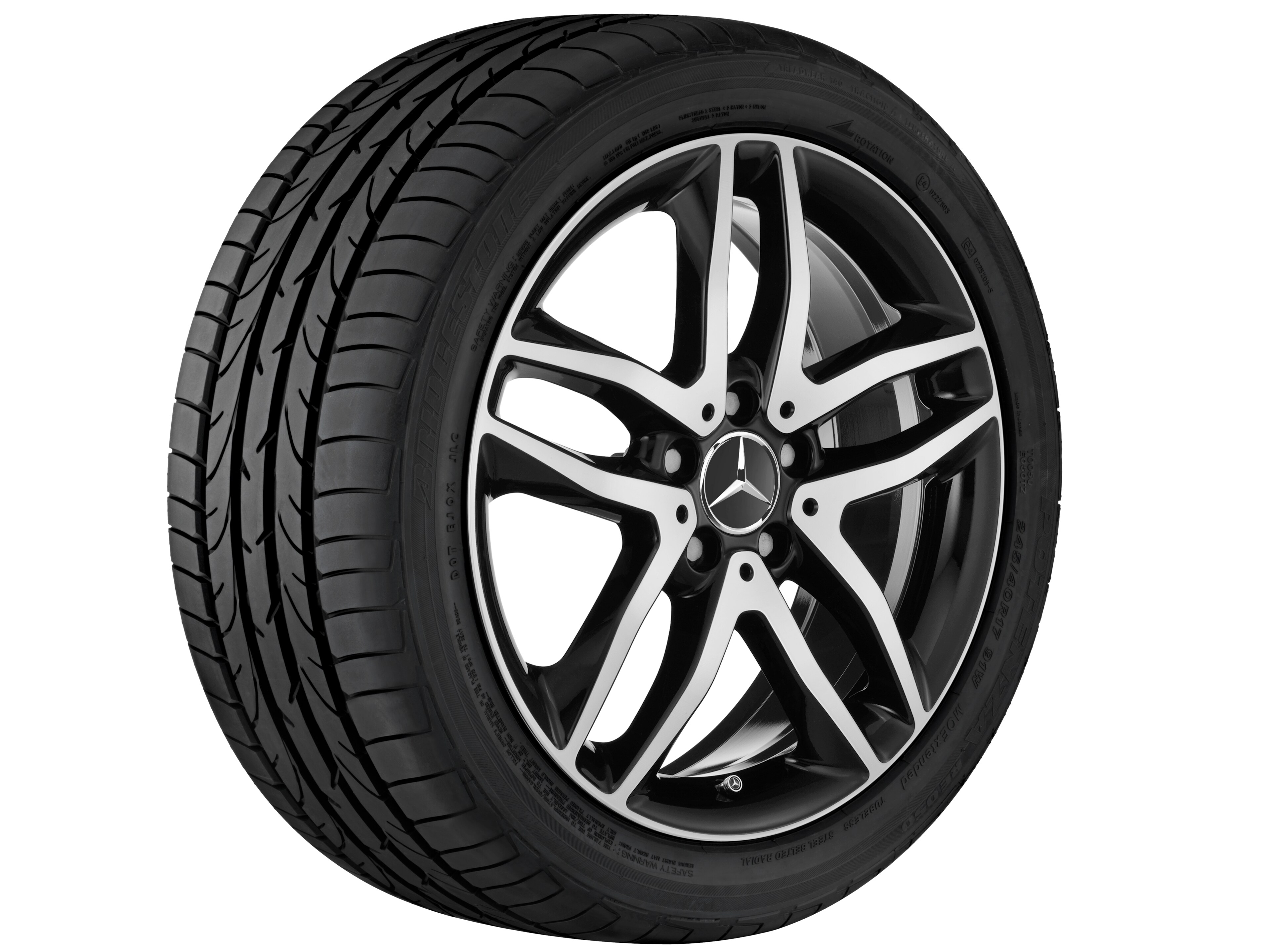 Janta aliaj Mercedes-Benz 5-twin-spoke 5x112 7 J x 18 ET 46 GLA X156