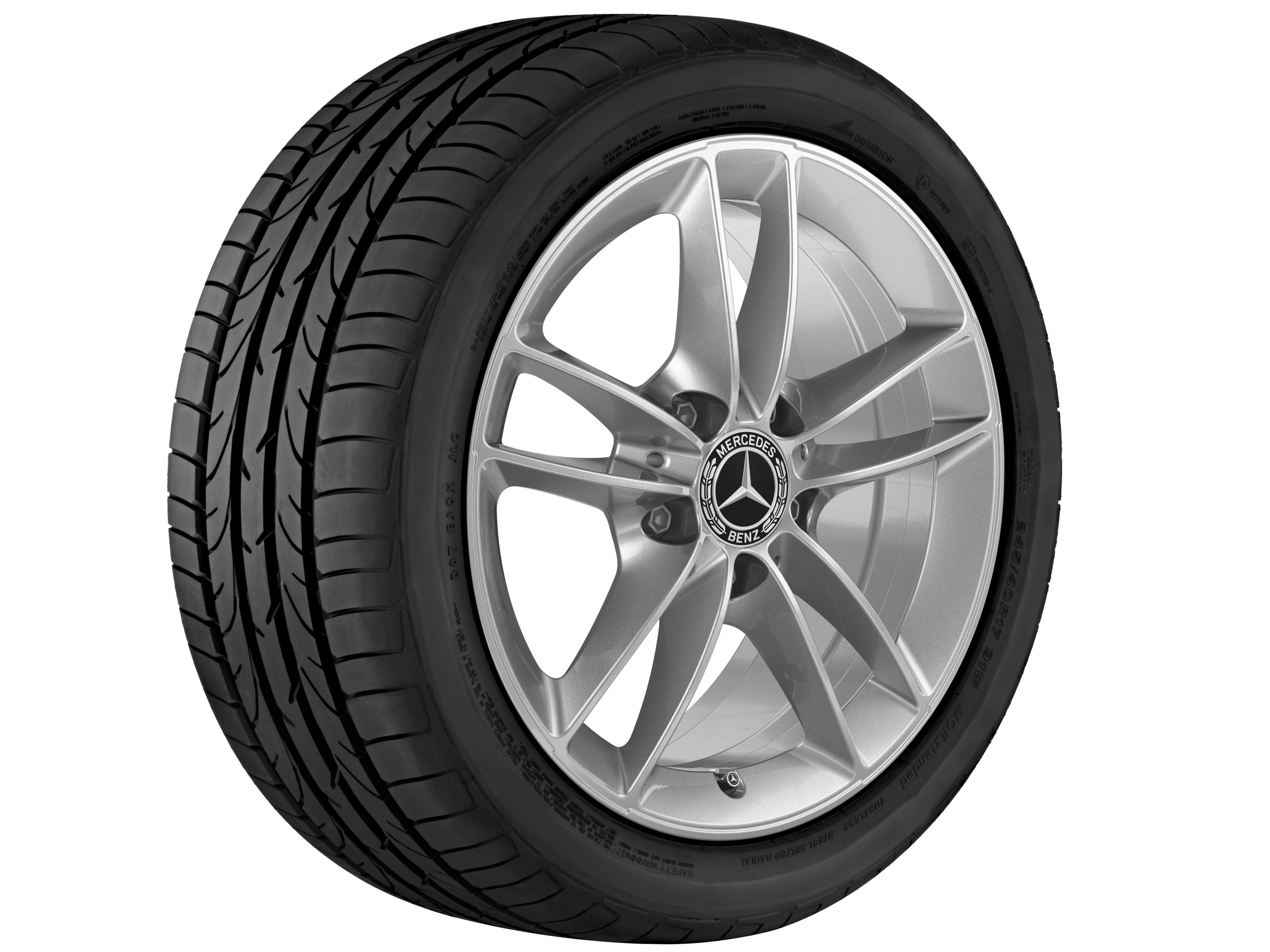 Janta aliaj Mercedes-Benz 5-twin-spoke 5x112 6,5 J x 16 ET 44 A-Class, B-Class, CLA W177, W247, C118, X118