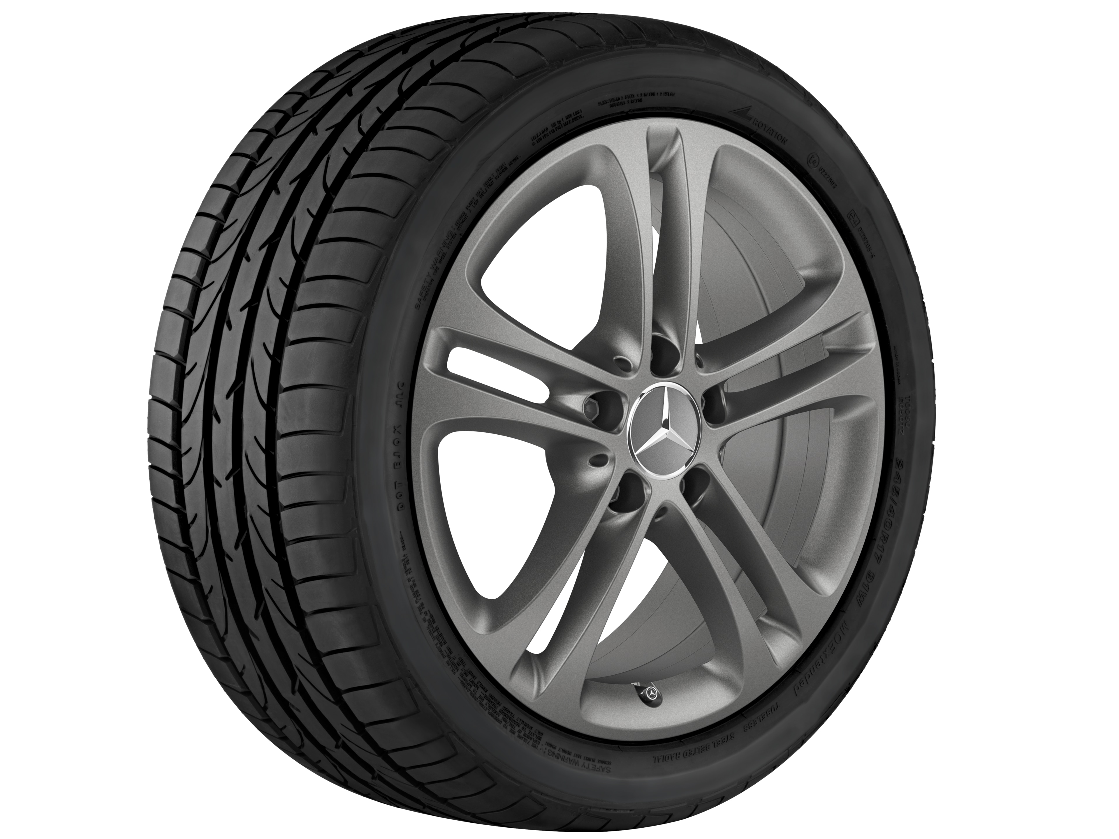 Janta aliaj Mercedes-Benz 5-twin-spoke 5x112 6,5 J x 17 ET 44 A-Class, B-Class, CLA W177, W247, C118, X118