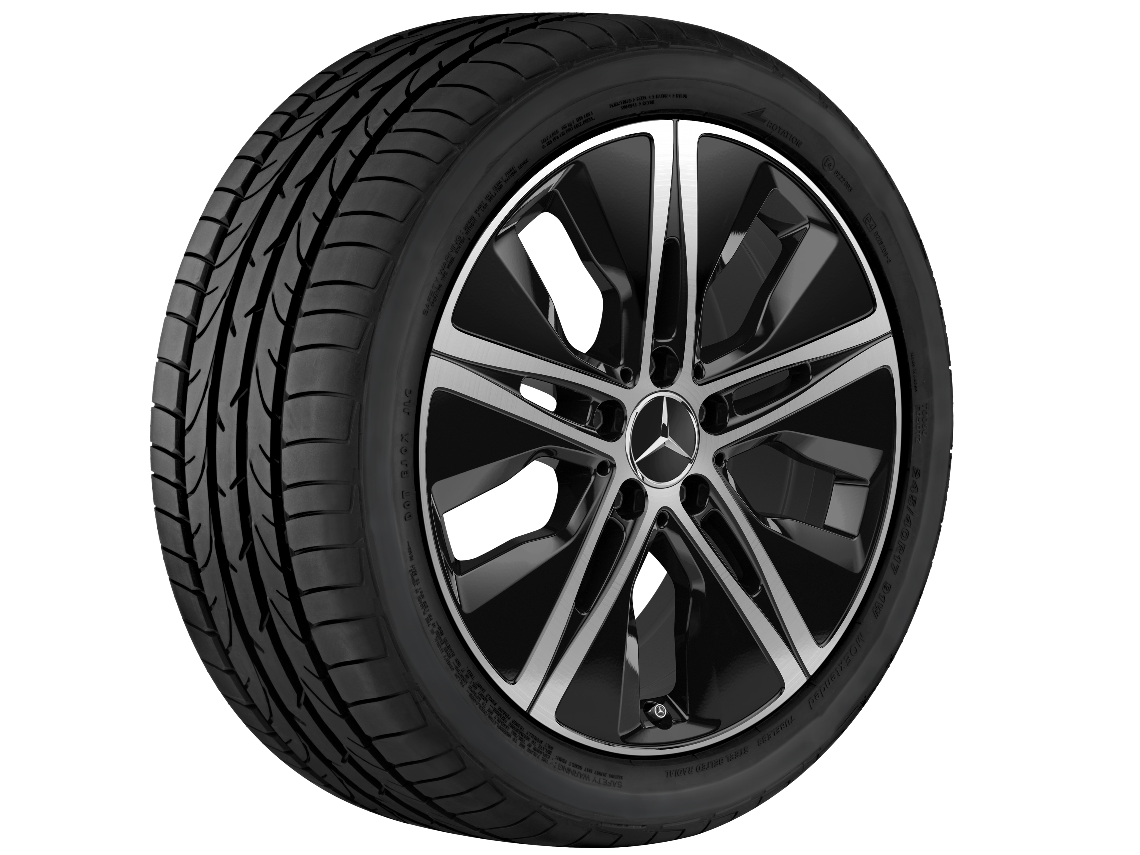 Janta aliaj Mercedes-Benz 5-hole Aero 5x112 7,5 J x 18 ET 49 A-Class, B-Class, CLA W177, W247, C118, X118