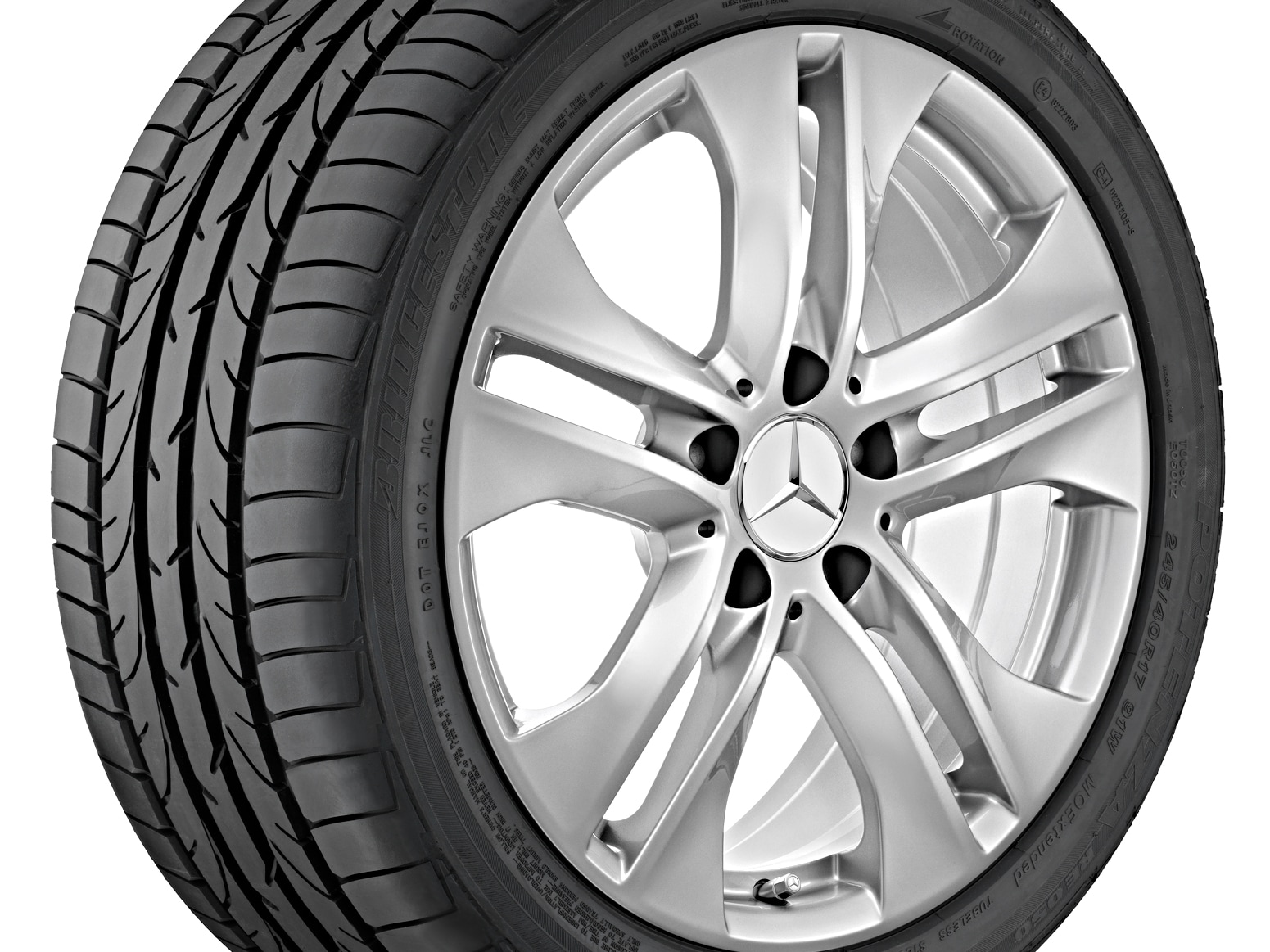 Janta aliaj Mercedes-Benz 5-twin-spoke 5x112 7,5 J x 17 ET 47 C-Class, GLK W204, S204, C204