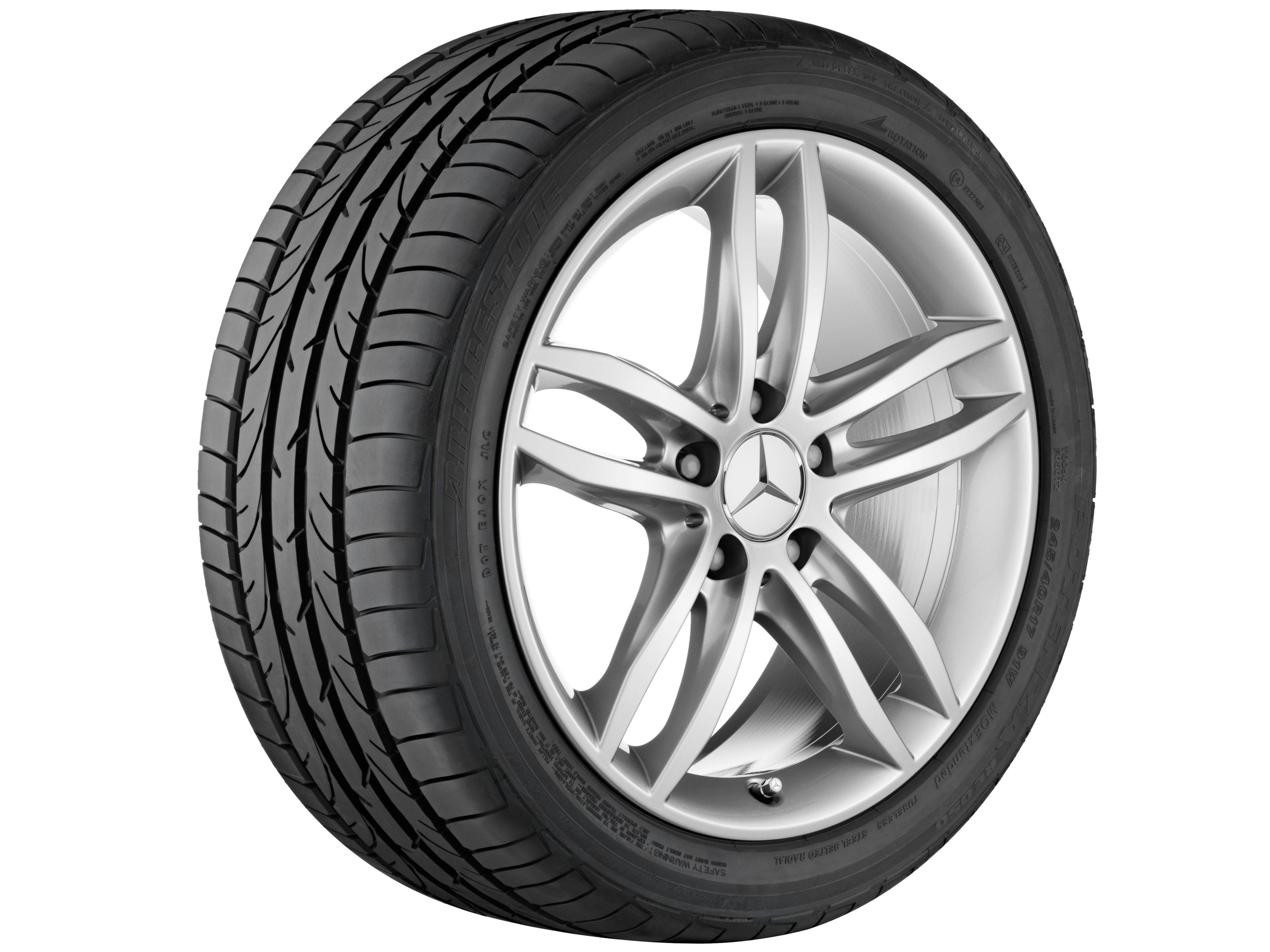 Janta aliaj Mercedes-Benz 5-twin-spoke 5x112 7,5 J x 17 ET 47 C-Class, GLK W204, S204, C204