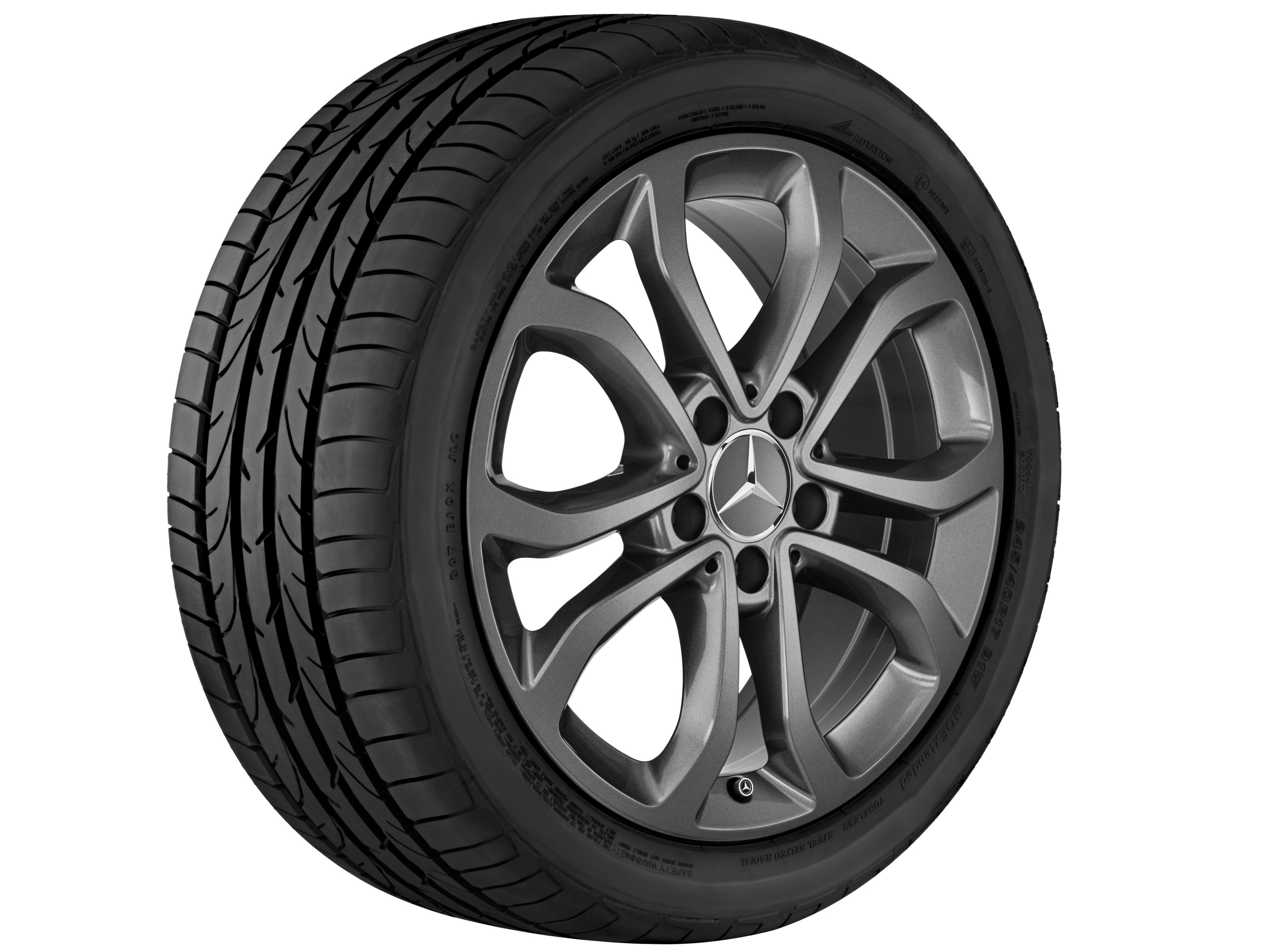 Janta aliaj Mercedes-Benz 5-twin-spoke 5x112 7 J x 17 ET 48,5 C-Class W205, A205, S205, C205