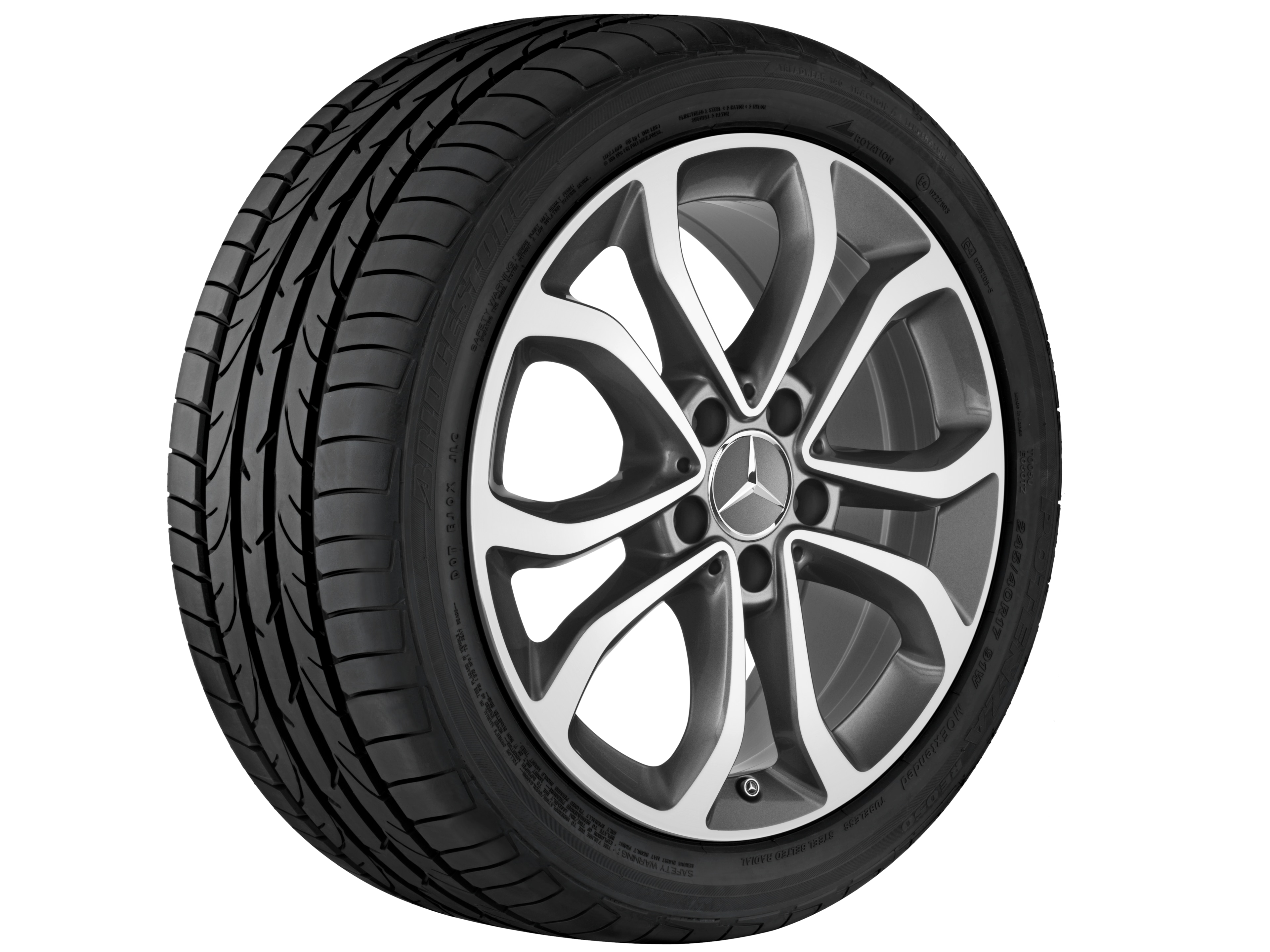 Janta aliaj Mercedes-Benz 5-twin-spoke 5x112 7 J x 17 ET 48,5 C-Class W205, A205, S205, C205