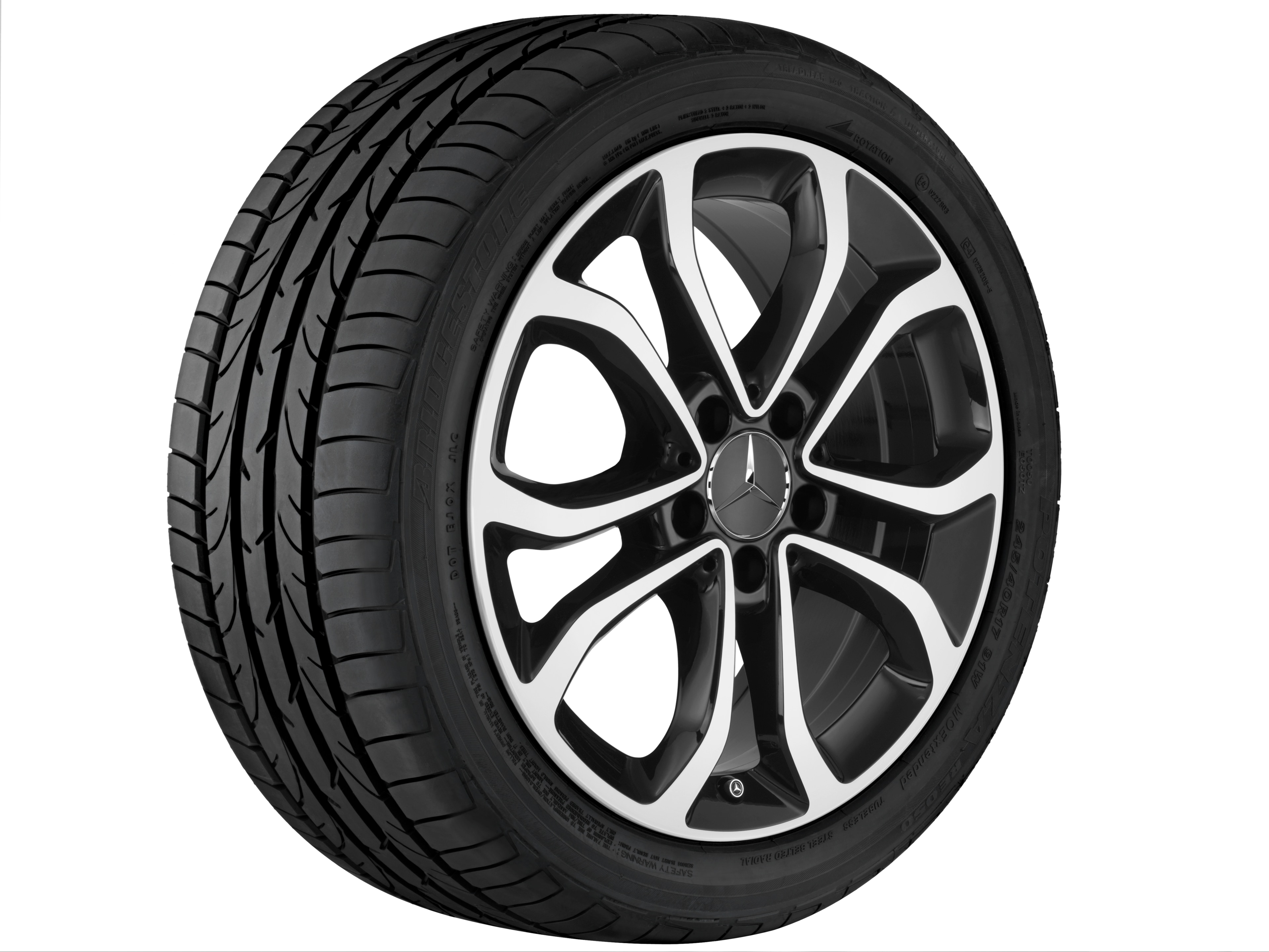 Janta aliaj Mercedes-Benz 5-twin-spoke 5x112 7 J x 17 ET 48,5 C-Class W205, A205, S205, C205