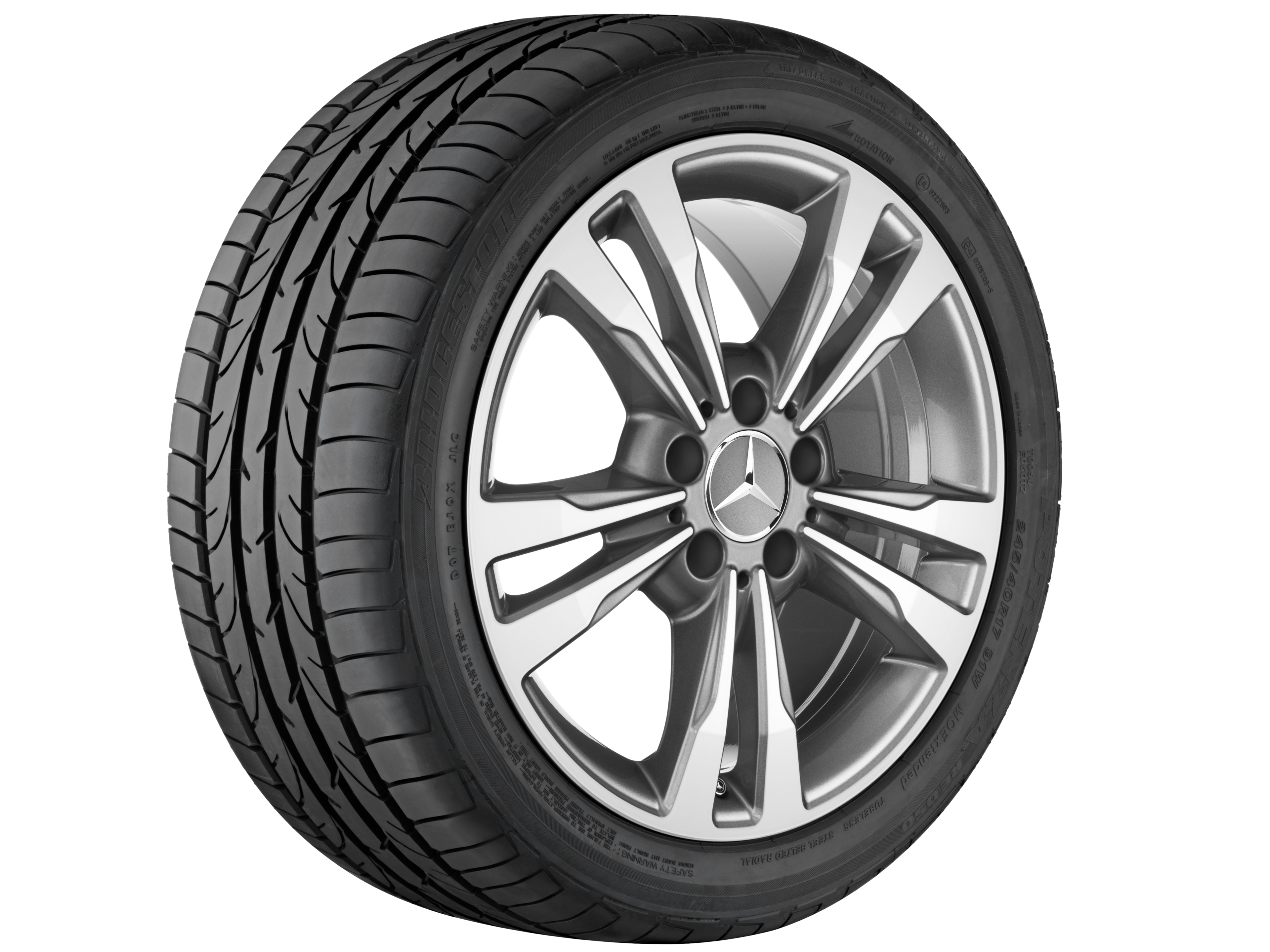 Janta aliaj Mercedes-Benz 5-twin-spoke 5x112 7,5 J x 17 ET 45 E-Class A207, C207