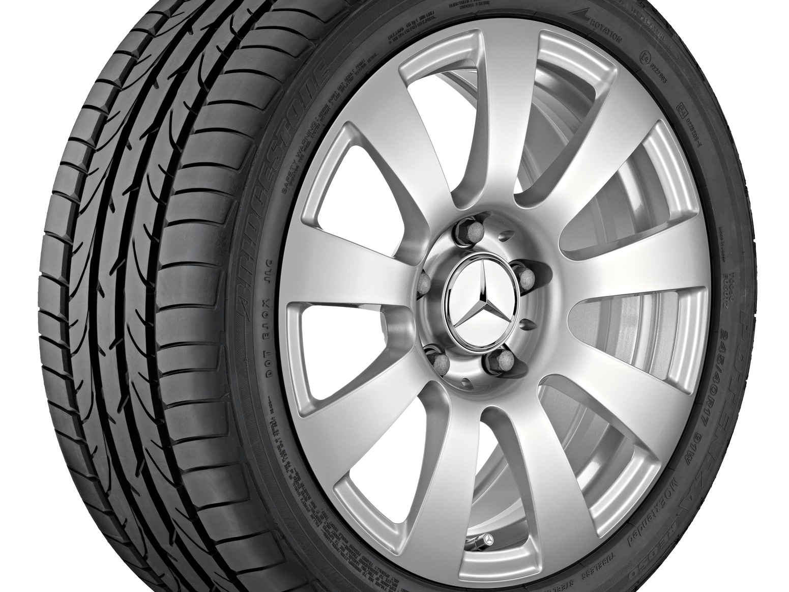 Janta aliaj Mercedes-Benz 9-spoke 5x112 7,5 J x 16 ET 45,5 SLK, E-Class R172, W212