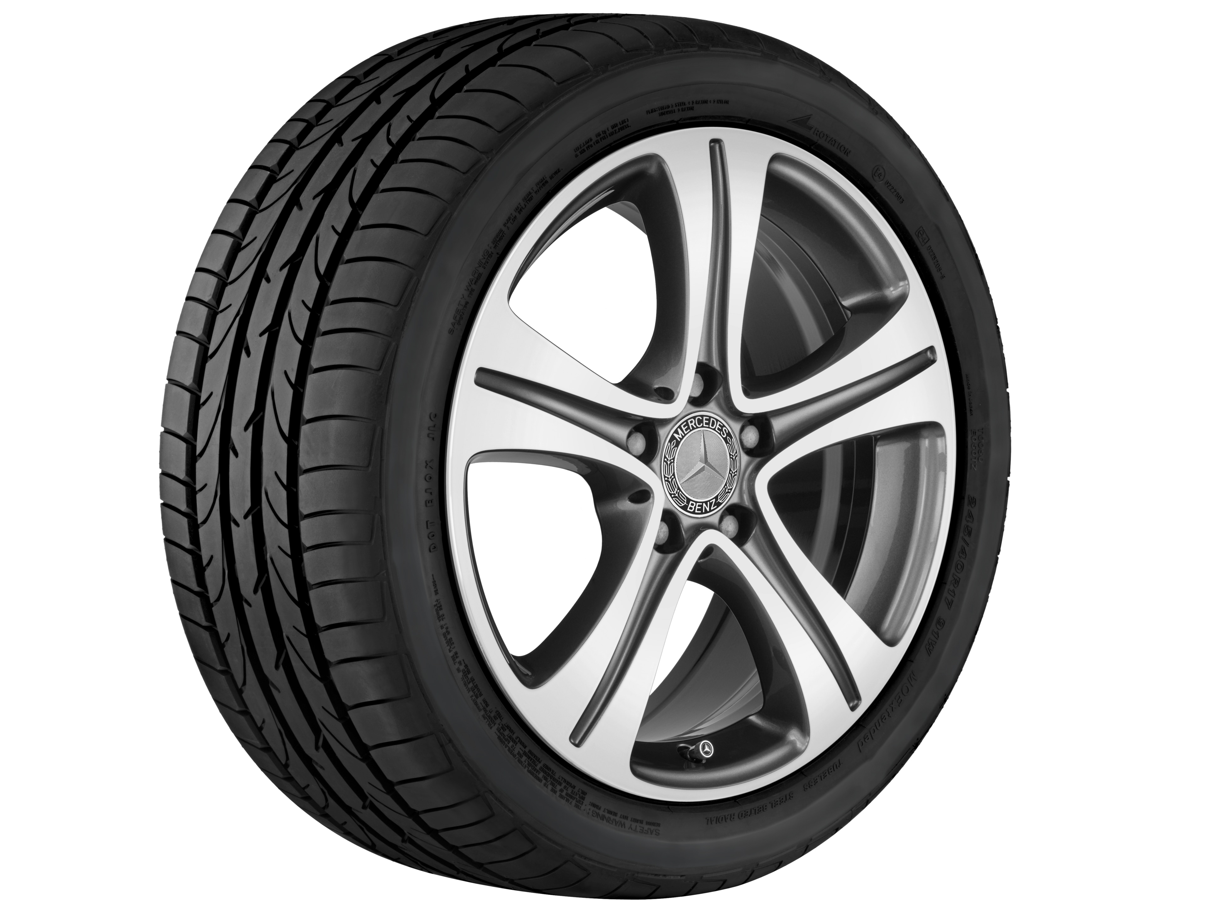 Janta aliaj Mercedes-Benz 5-spoke 5x112 7,5 J x 17 ET 40 E-Class W213, S213, A238, C238