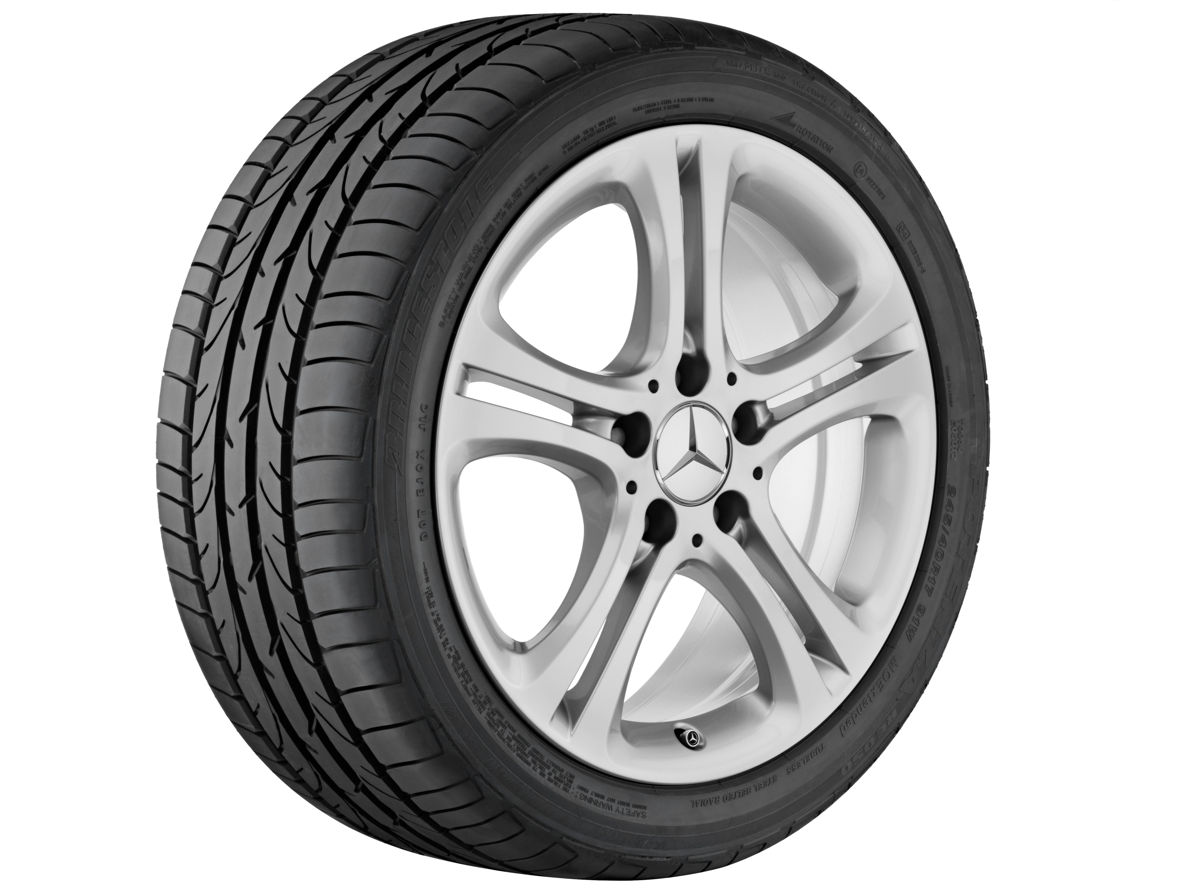 Janta aliaj Mercedes-Benz 5-twin-spoke 5x112 7,5 J x 17 ET 52,5 A-Class, B-Class, CLA W176, C117, W246