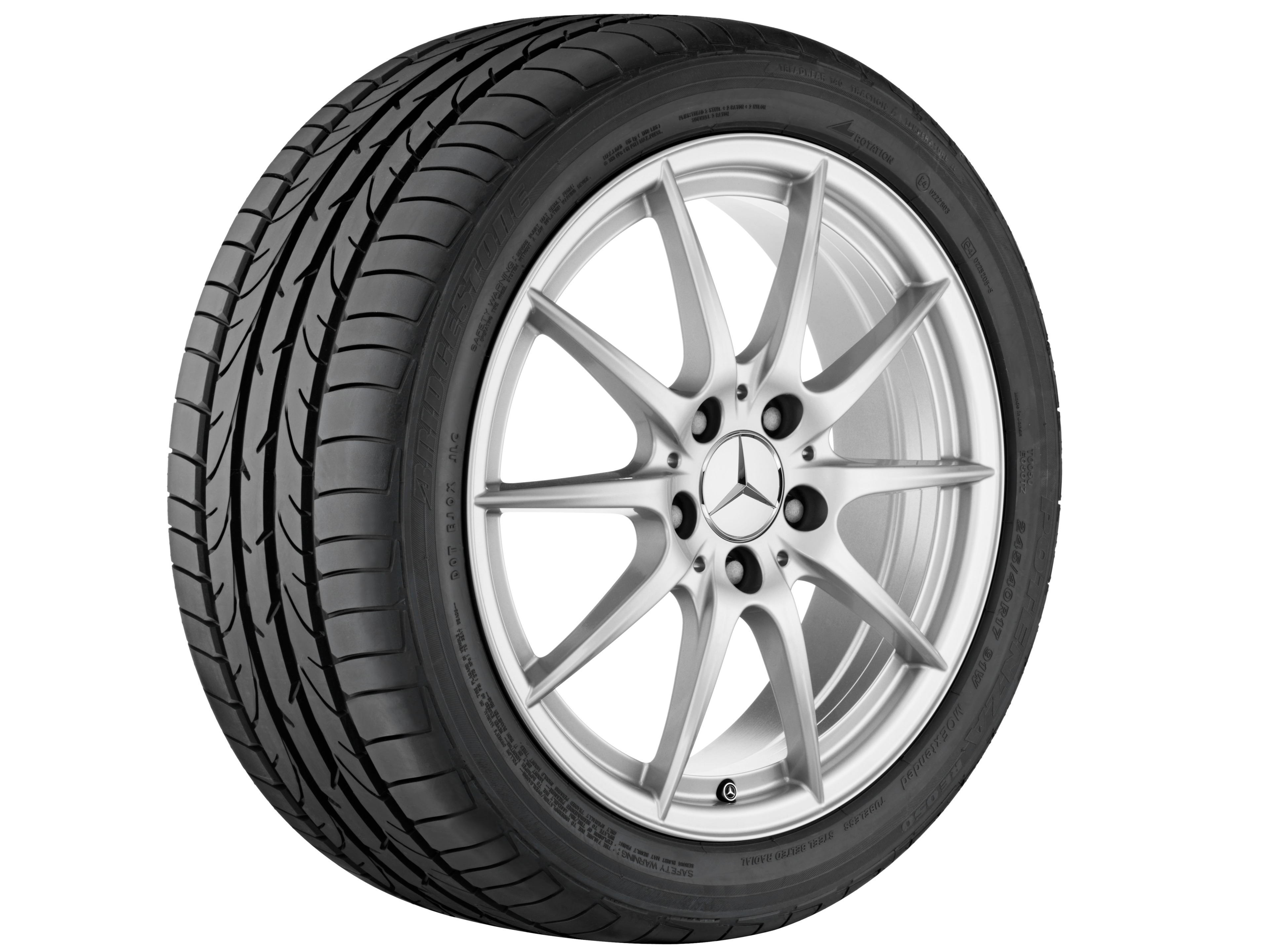 Janta aliaj Mercedes-Benz 5-twin-spoke 5x112 6,5 J x 17 ET 49 A-Class, B-Class, CLA W176, C117, W246