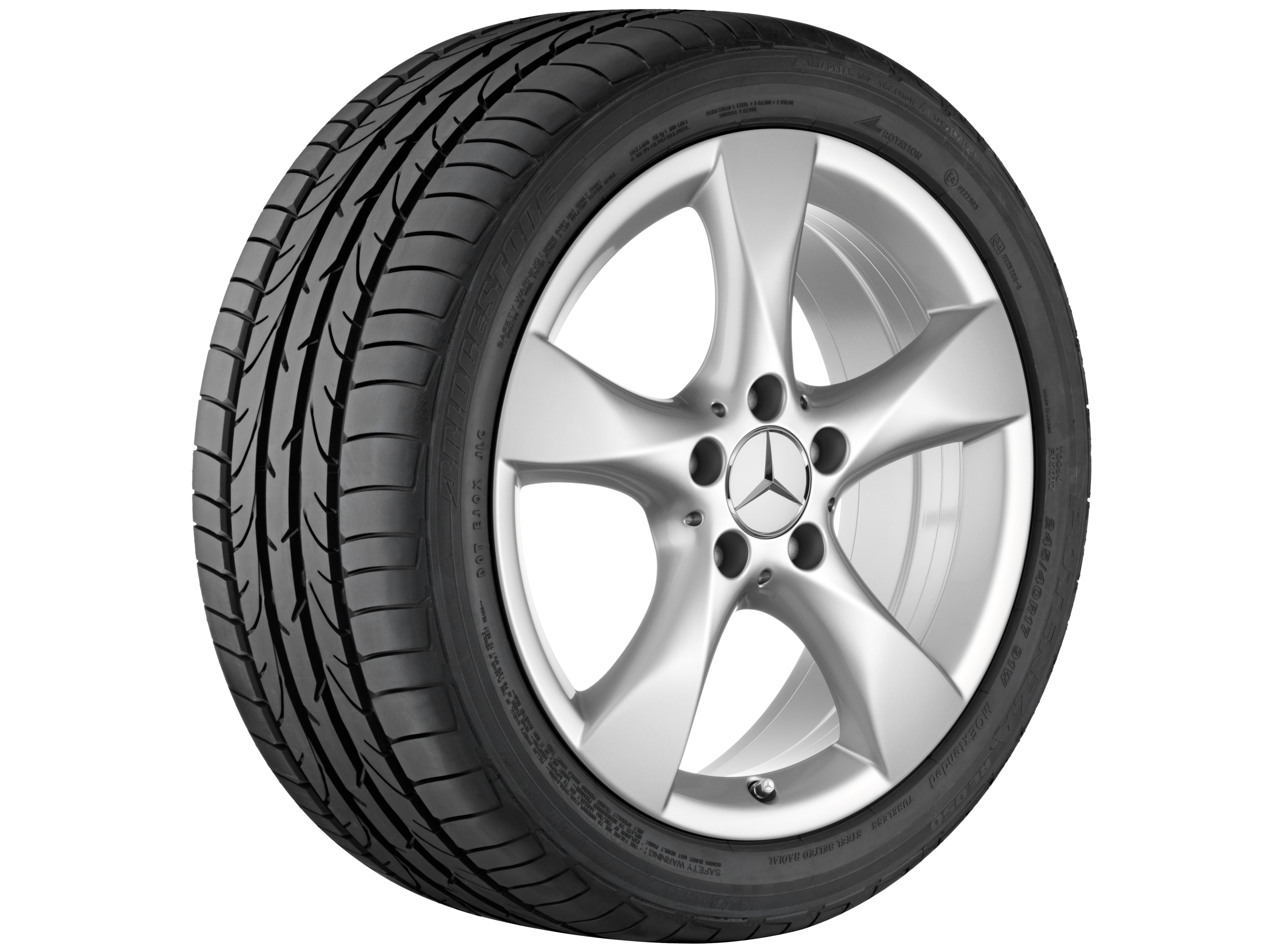 Janta aliaj Mercedes-Benz 5-spoke 5x112 7,5 J x 17 ET 52,5 A-Class, B-Class, CLA W176, C117, W246