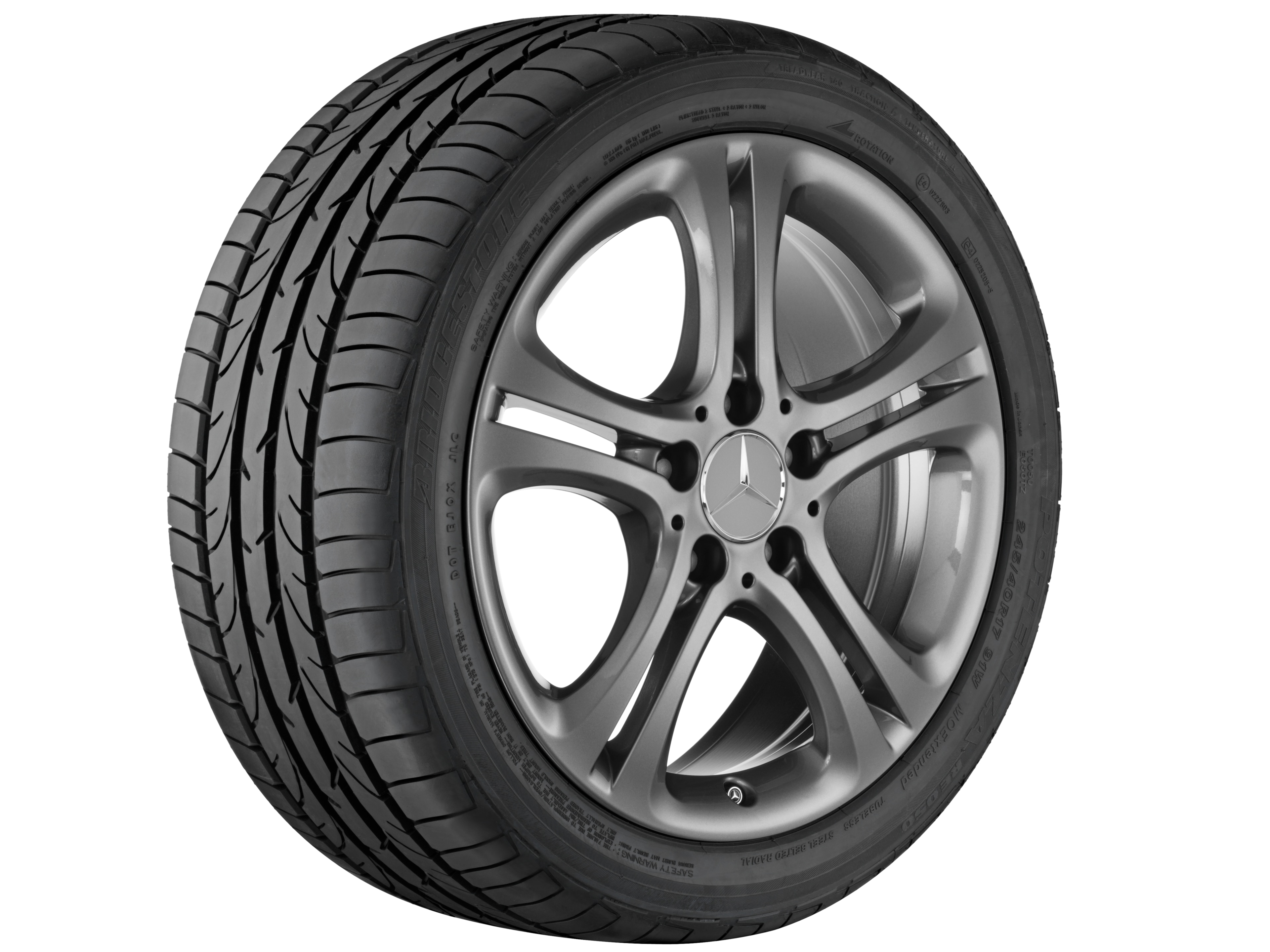 Janta aliaj Mercedes-Benz 5-twin-spoke 5x112 7,5 J x 17 ET 52,5 A-Class, B-Class, CLA W176, C117, W246