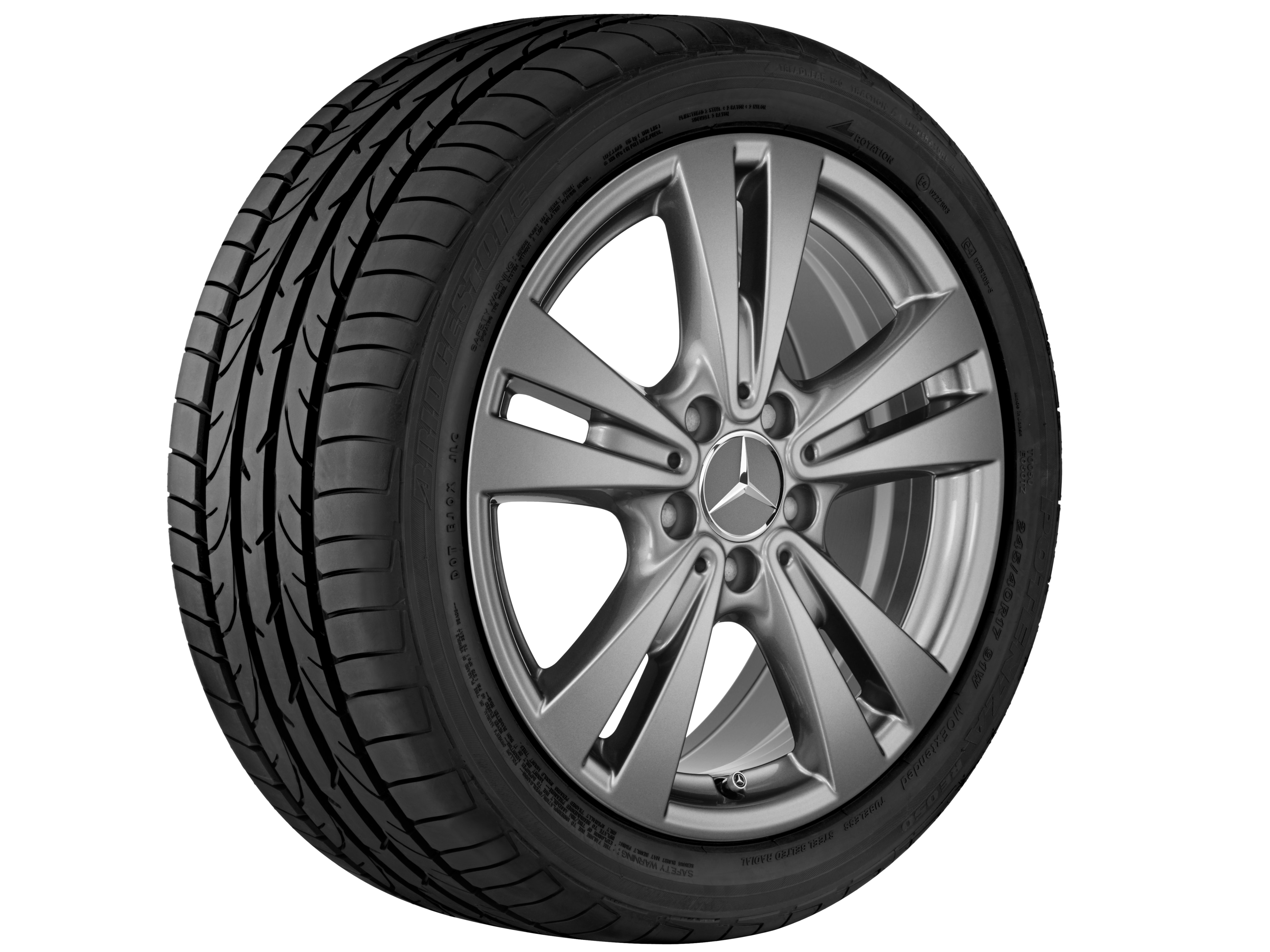 Janta aliaj Mercedes-Benz 5-twin-spoke 5x112 7,5 J x 17 ET 52,5 A-Class, B-Class, CLA W176, C117, W246