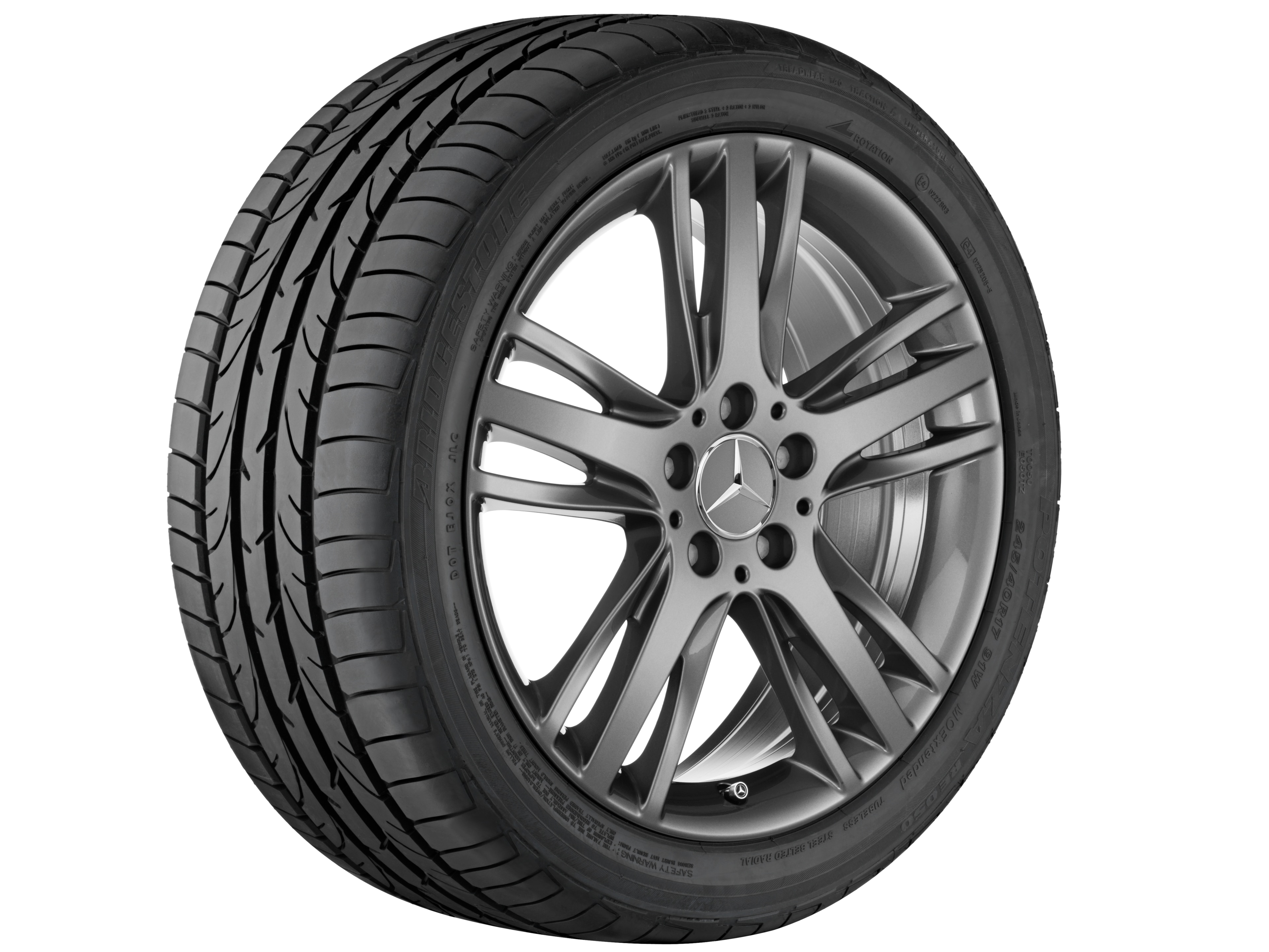 Janta aliaj Mercedes-Benz 5-triple-spoke 5x112 7,5 J x 18 ET 52 A-Class, B-Class, CLA W176, C117, W246