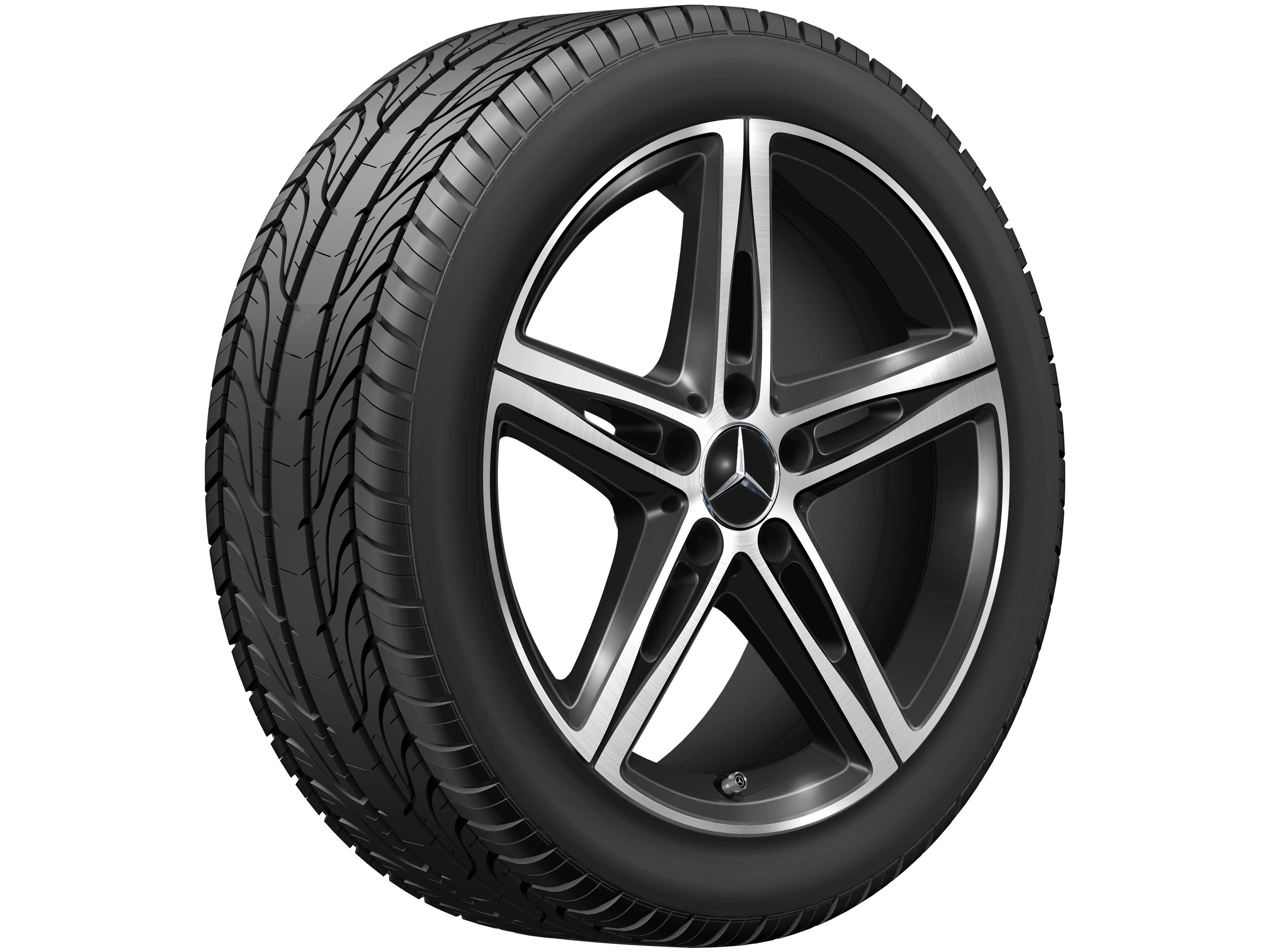 Janta aliaj Mercedes-Benz 5-spoke Aero 5x112 7,5 J x 18 ET 49 A-Class, B-Class, CLA W177, W247, C118, X118