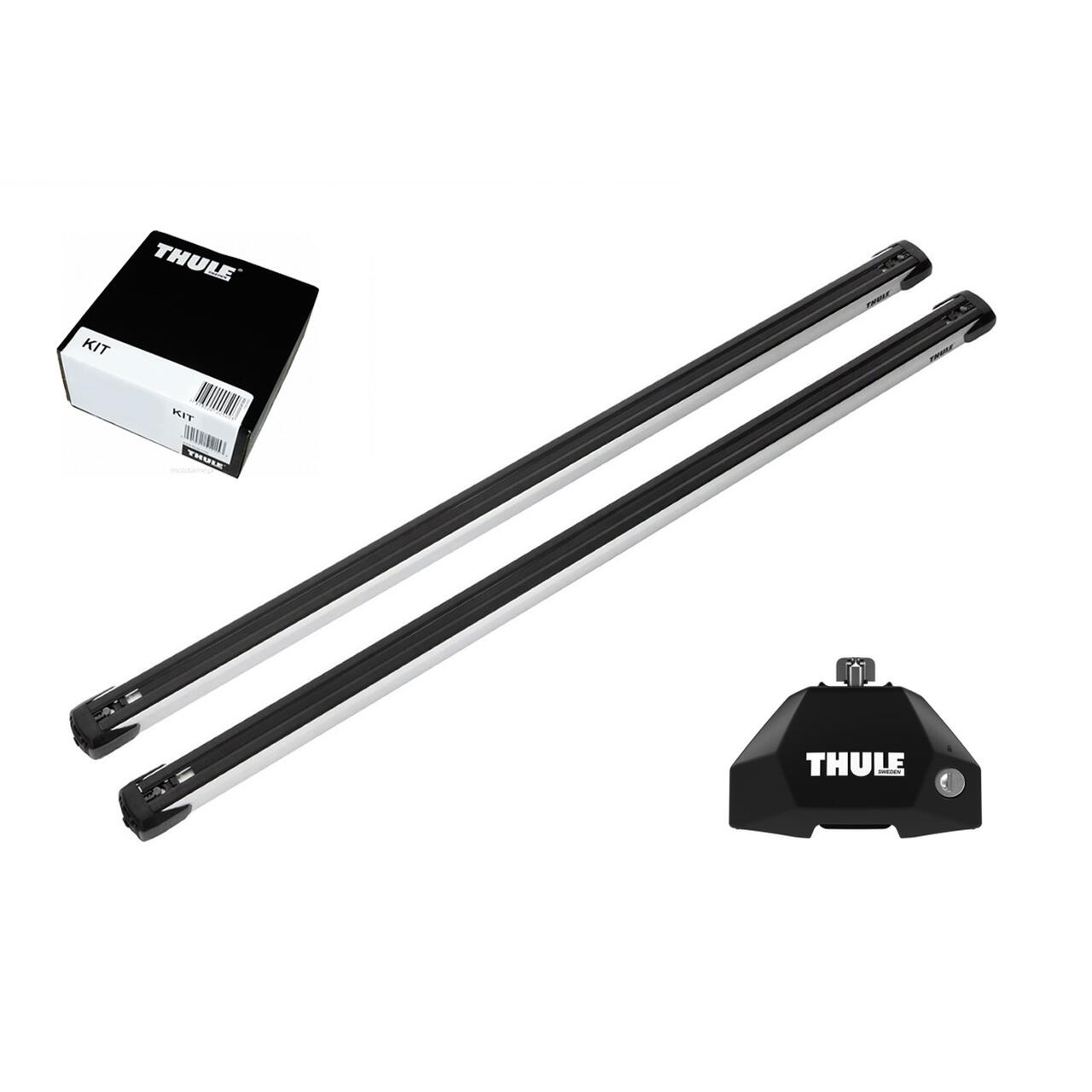 Bare transversale Thule Evo Fixpoint Slidebar pentru  Mercedes-Benz C-Class (W206) 4 usi Sedan, model 2021 - prezent, Sistem cu prindere in puncte fixe