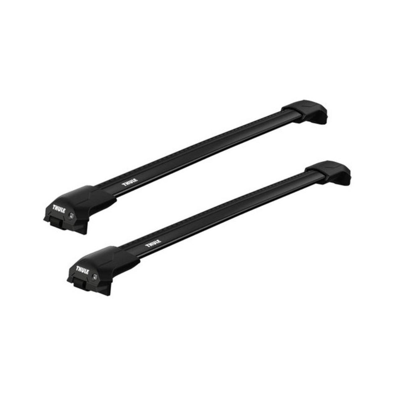 Bare transversale Thule Evo Raised Rail Wingbar Edge Black pentru Mercedes-Benz GLS (X167) 5 usi SUV, model 2020 - prezent, Sistem cu prindere pe bare longitudinale