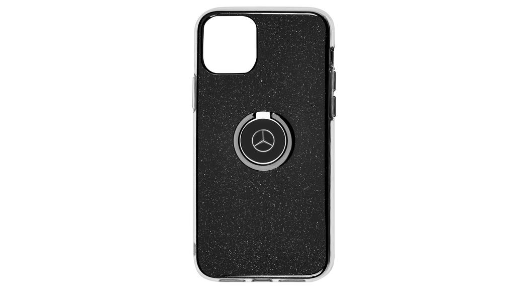 Husa telefon Mercedes-Benz pentru Iphone 11 cu finger ring, negru