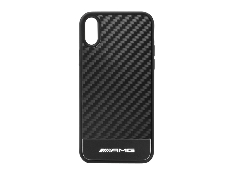 Husa Compatibila cu Iphone XR, Mercedes-Benz AMG, Carbon, Negru