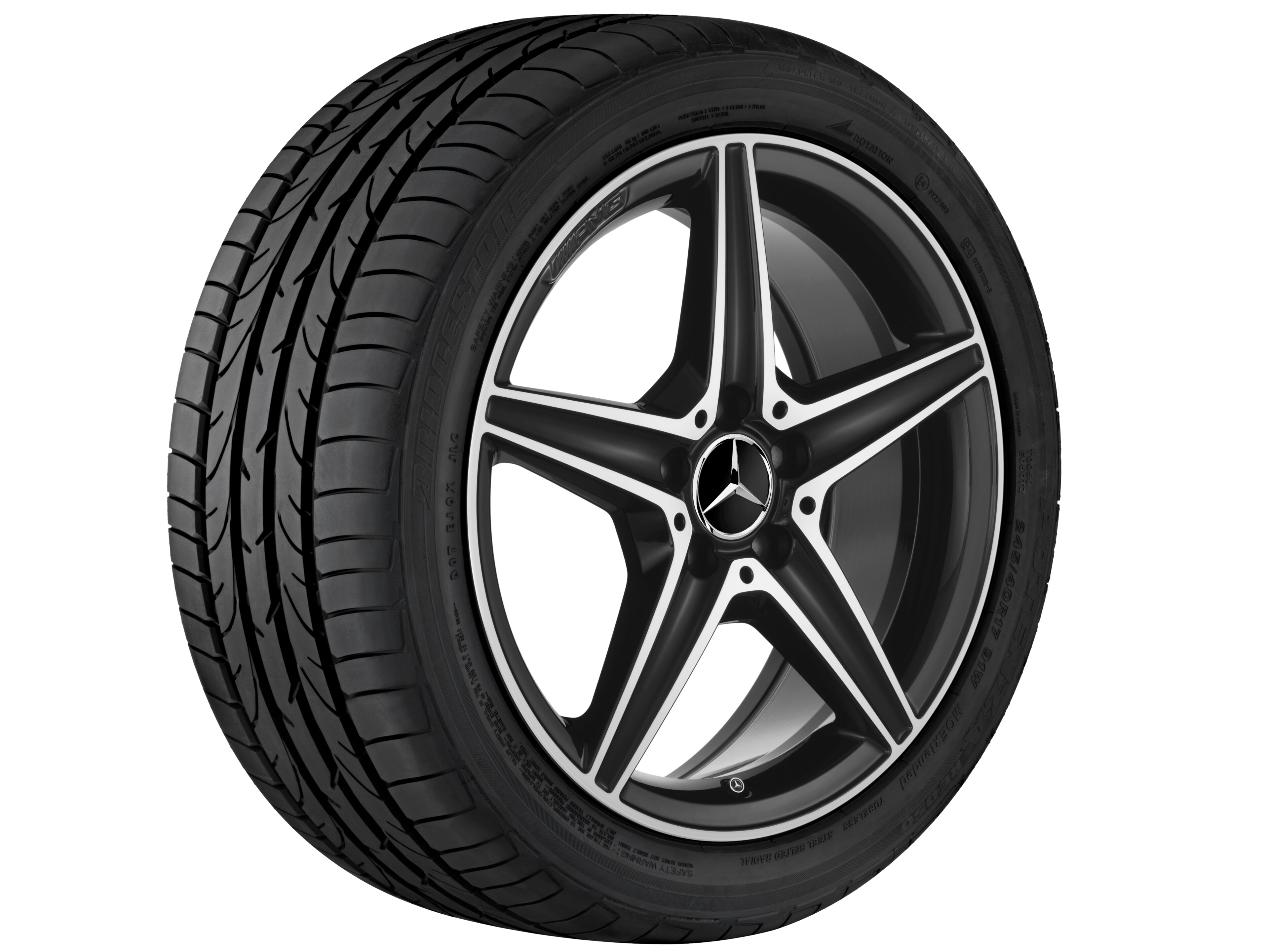 Janta aliaj Mercedes-AMG 5-spoke 5x112 7,5 J x 18 ET 33 C-Class W205, A205, S205, C205