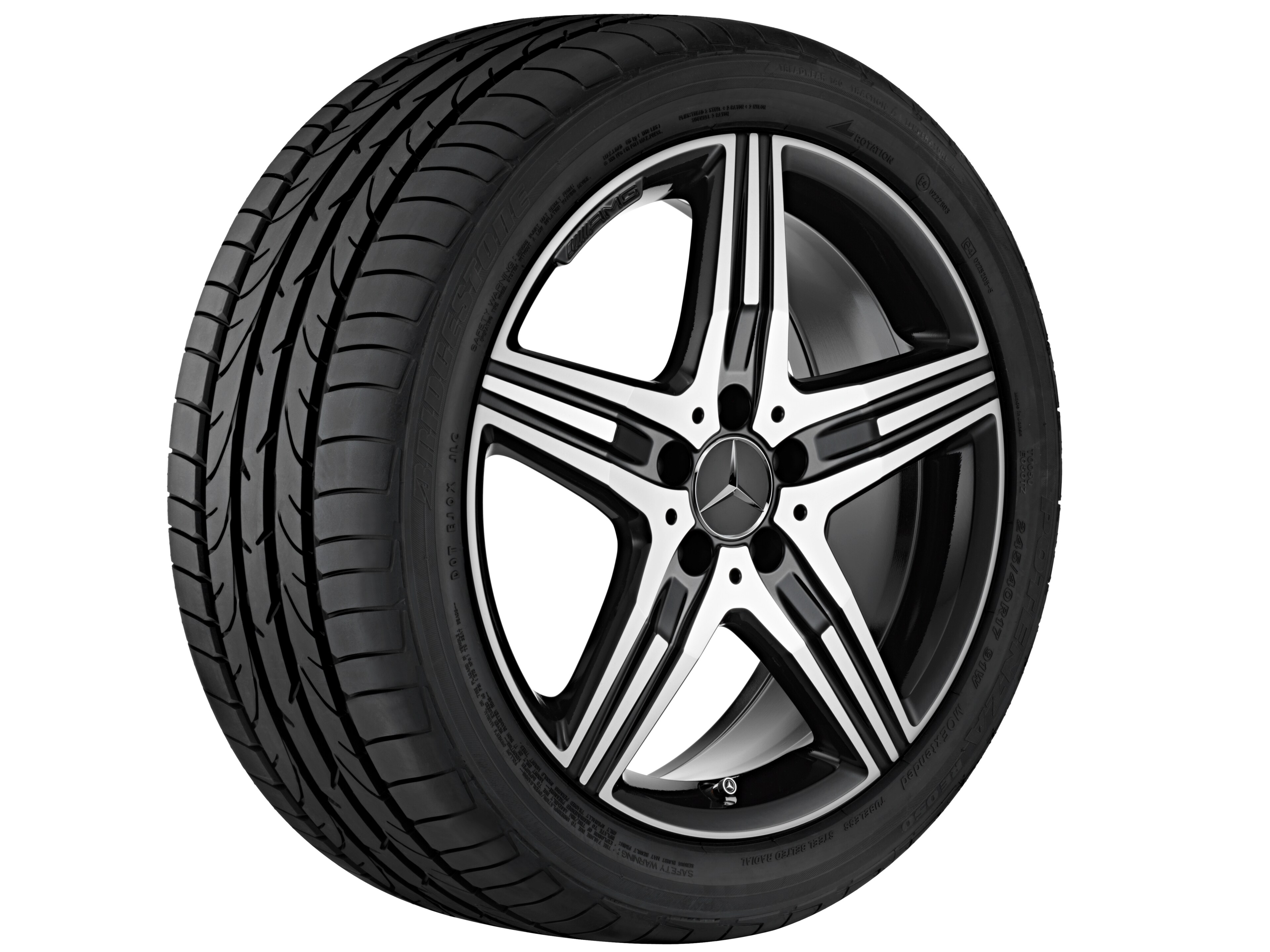 Janta aliaj Mercedes-AMG 5-spoke 5x112 7,5 J x 18 ET 42 SLK R172