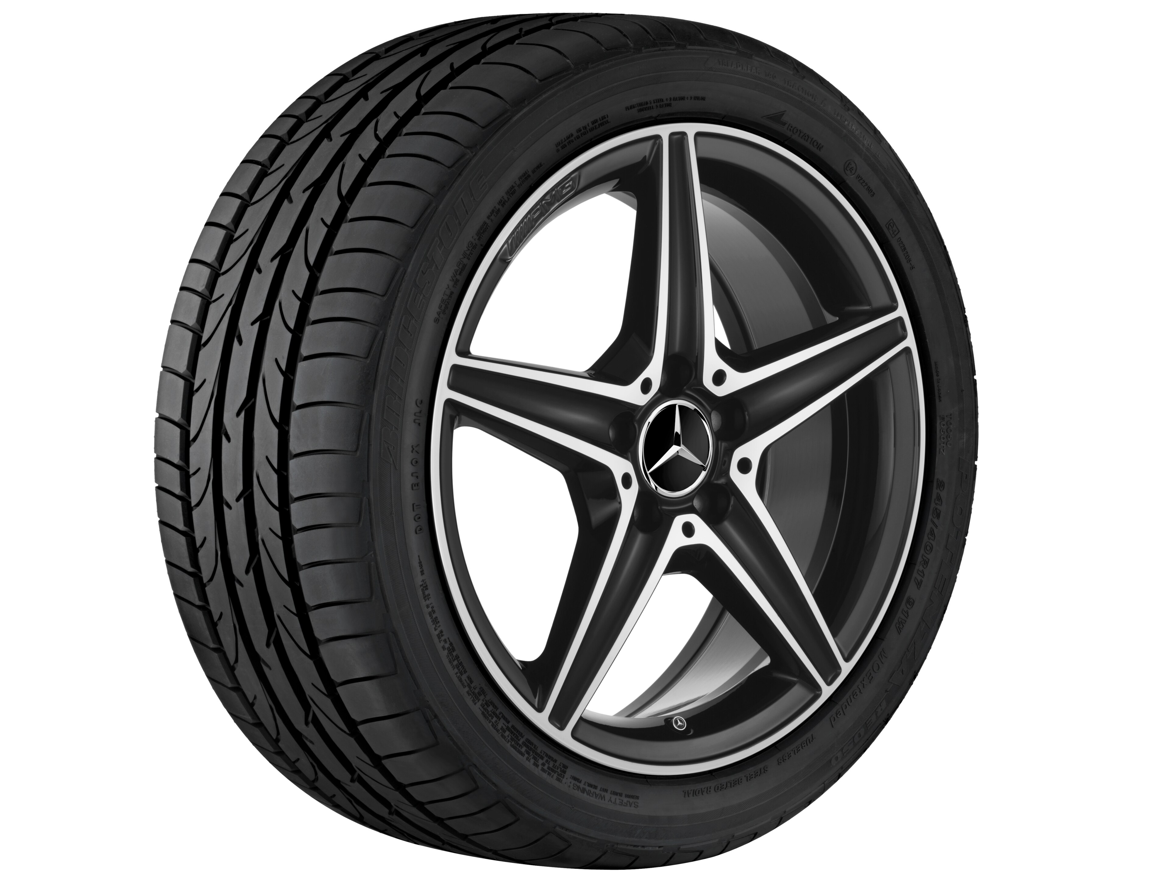 Janta aliaj Mercedes-AMG 5-spoke 5x112 7,5 J x 18 ET 44 C-Class W205, A205, S205, C205