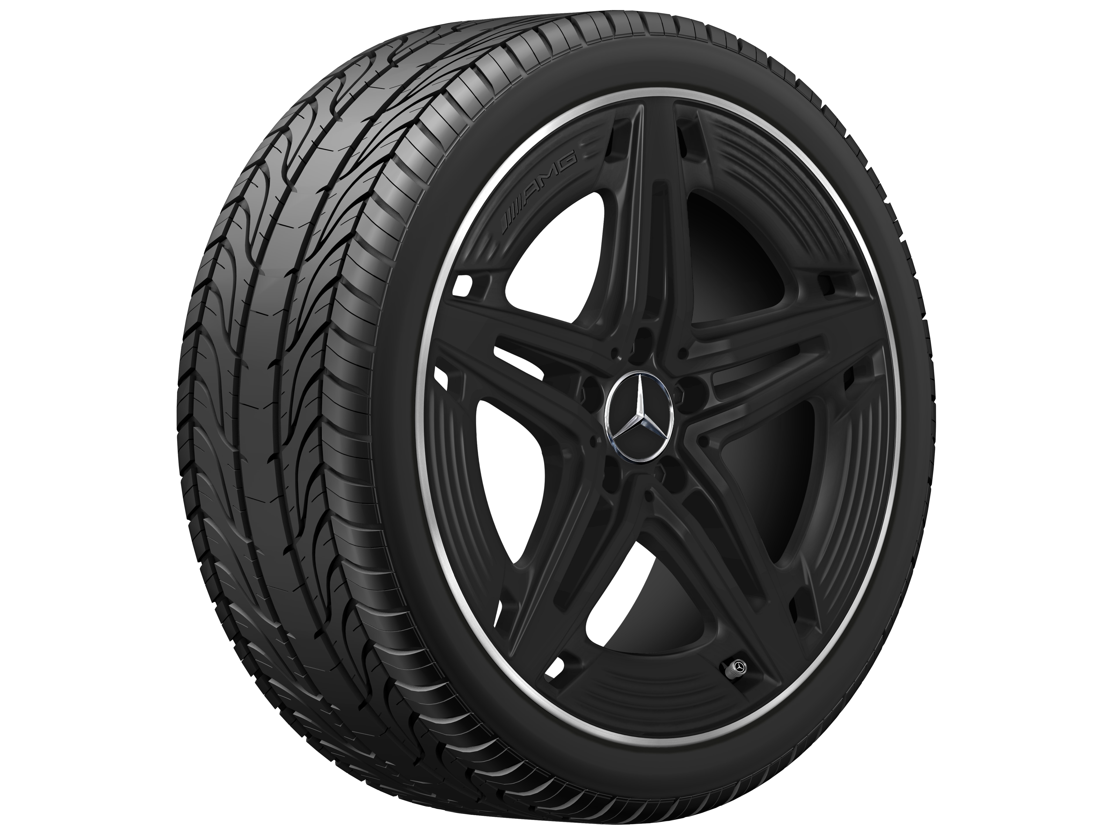 Janta aliaj Mercedes-AMG 5-spoke 5x112 8,5 J x 19 ET 46 A-Class, B-Class, CLA W177, W247, C118, X118