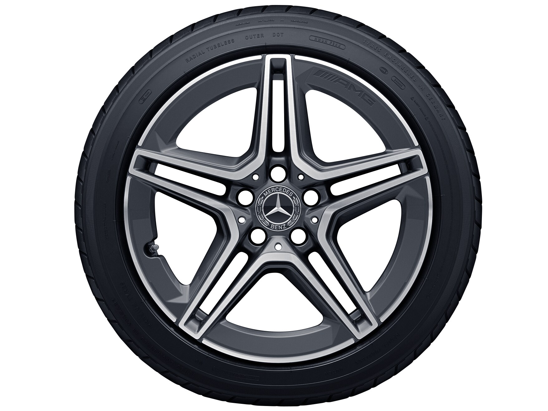 Janta aliaj Mercedes-AMG 5-twin-spoke 5x112 7,5 J x 18 ET 33 A-Class, B-Class, CLA W177, W247, C118, X118