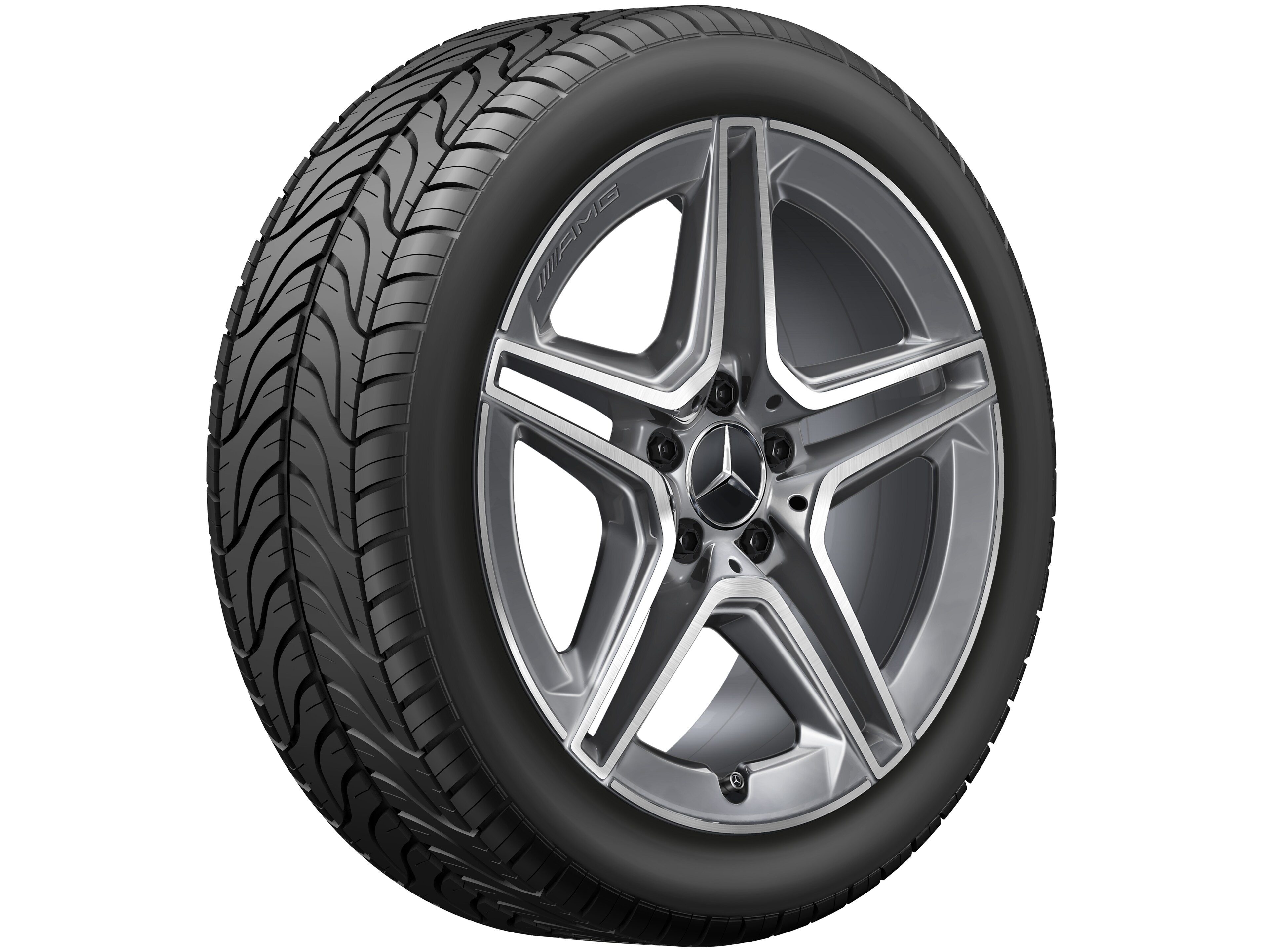 Janta aliaj Mercedes-AMG 5-twin-spoke 5x112 7,5 J x 18 ET 49 A-Class, B-Class, CLA W177, C118, H247, W247