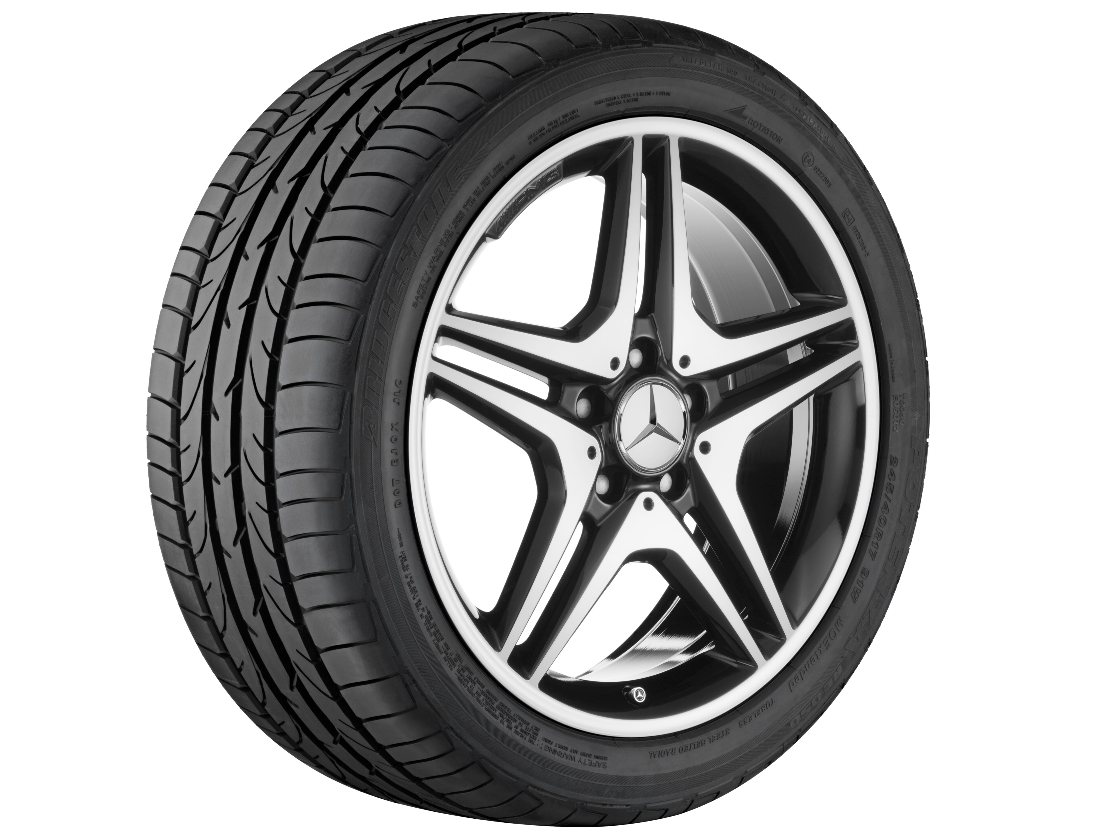 Janta aliaj Mercedes-AMG 5-twin-spoke 5x112 7,5 J x 18 ET 52 A-Class, B-Class, CLA W176, C117, W246