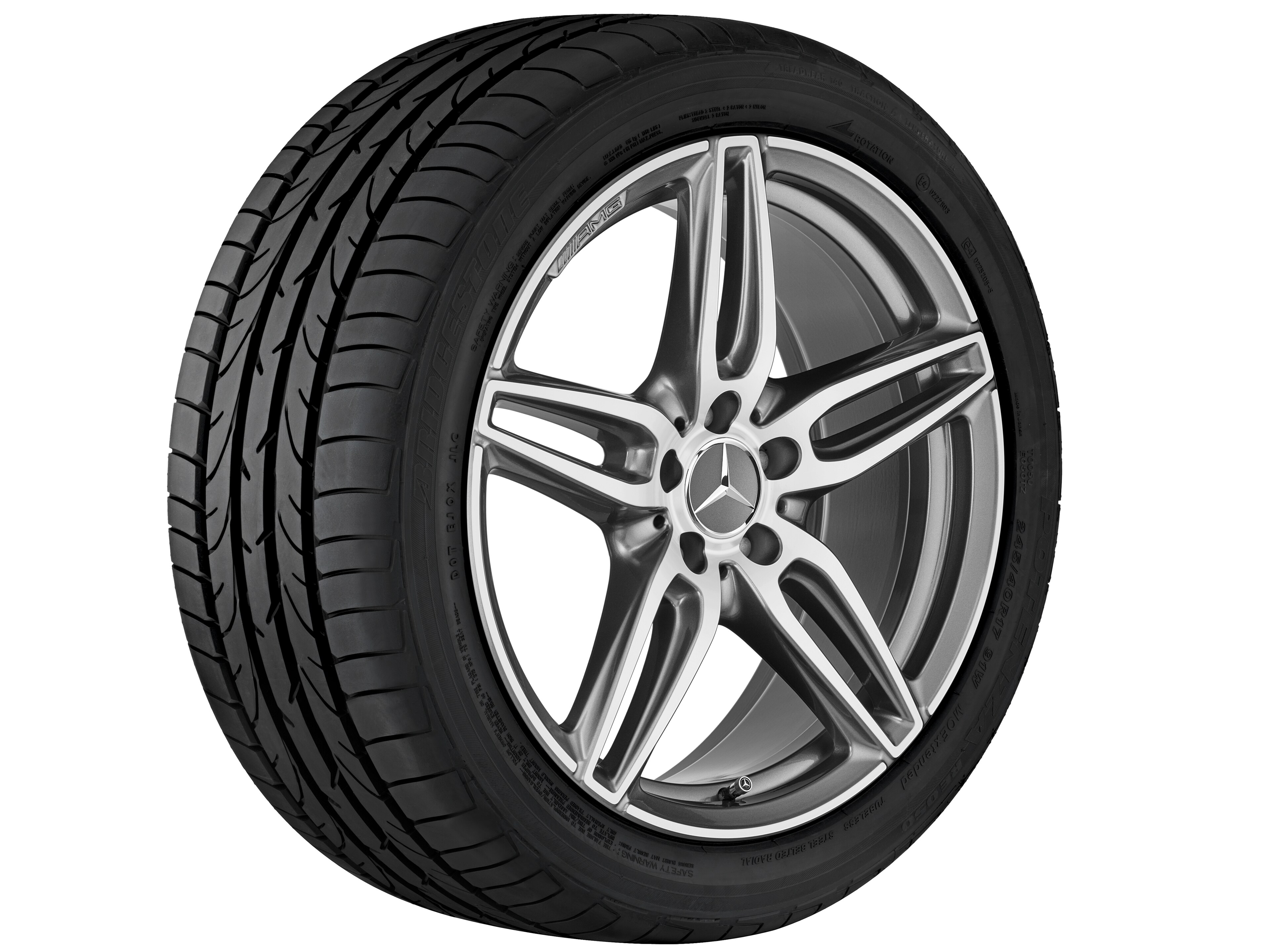 Janta aliaj Mercedes-AMG 5-twin-spoke 5x112 7,5 J x 18 ET 52 A-Class, B-Class, CLA W176, C117, W246