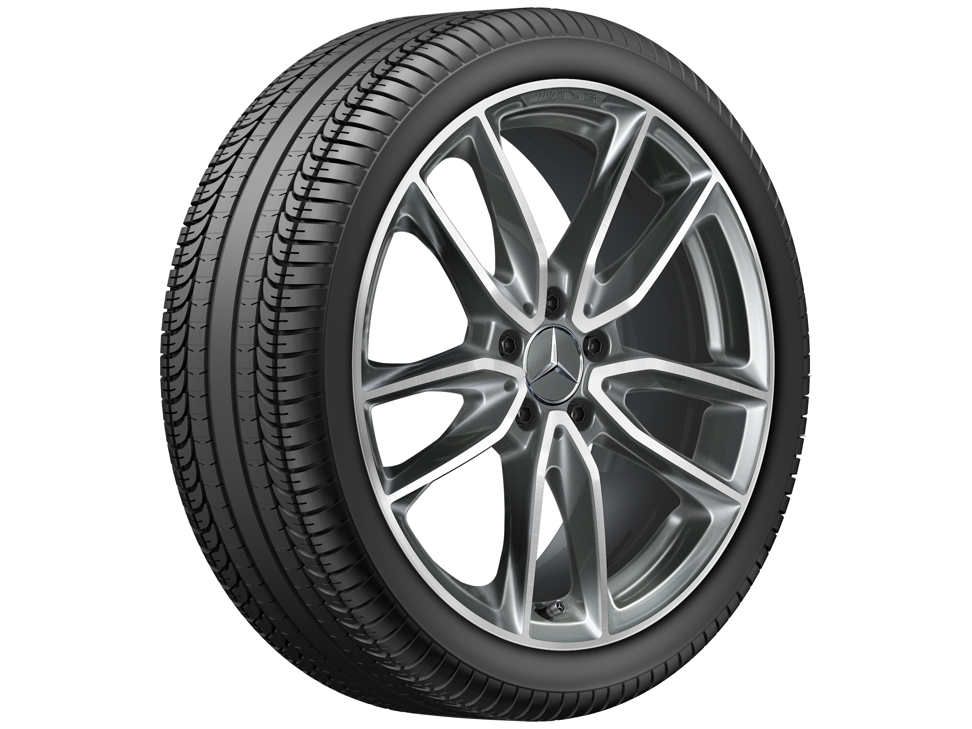 Janta aliaj Mercedes-AMG 5-twin-spoke 5x112 7,5 J x 19 ET 49 A-Class, B-Class, CLA W177, C118, H247, W247