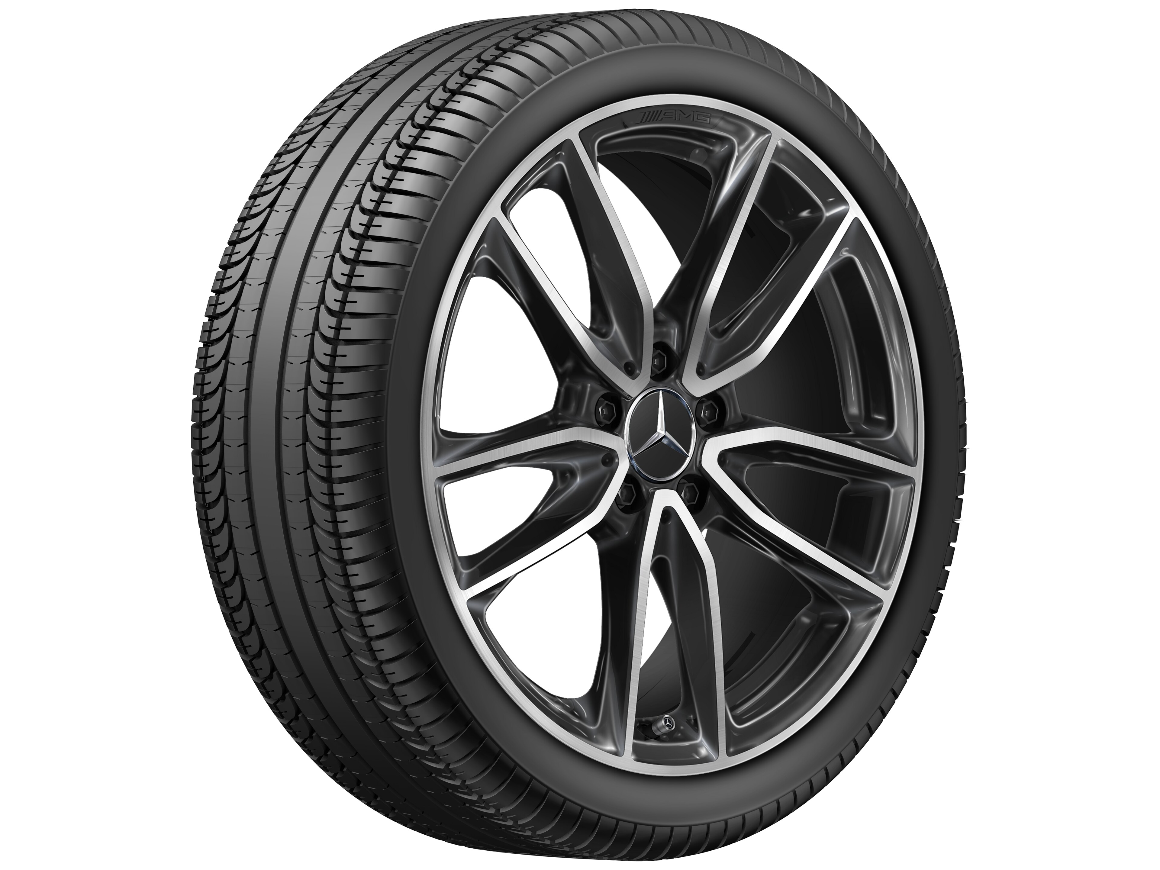 Janta aliaj Mercedes-AMG 5-twin-spoke 5x112 7,5 J x 19 ET 49 A-Class, B-Class, CLA W177, W247, C118, X118