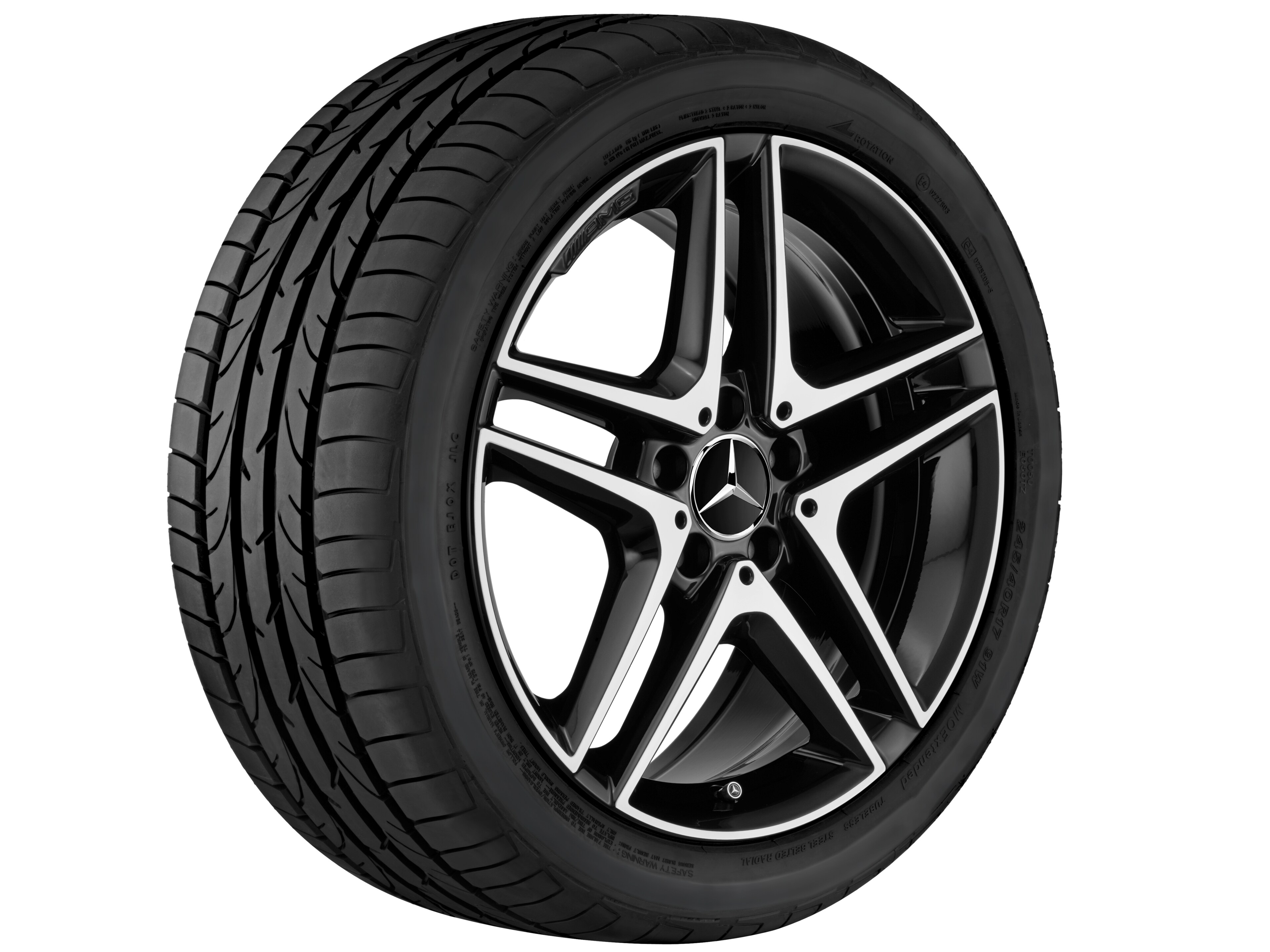 Janta aliaj Mercedes-AMG 5-twin-spoke 5x112 8 J x 18 ET 48 A-Class, B-Class, CLA W176, C117, W246