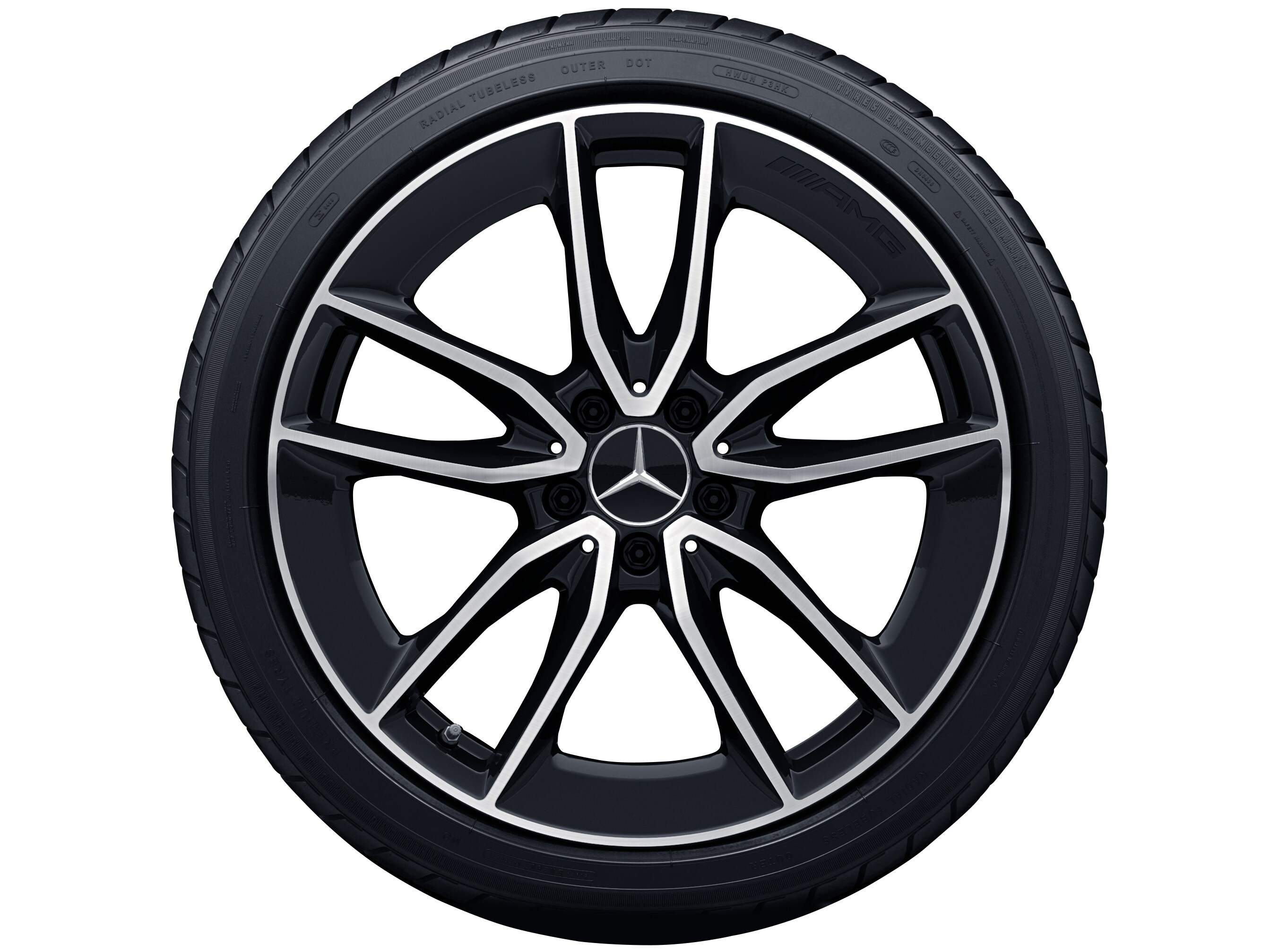 Janta aliaj Mercedes-AMG 5-twin-spoke 5x112 8,5 J x 19 ET 52 C-Class W205, A205, S205, C205