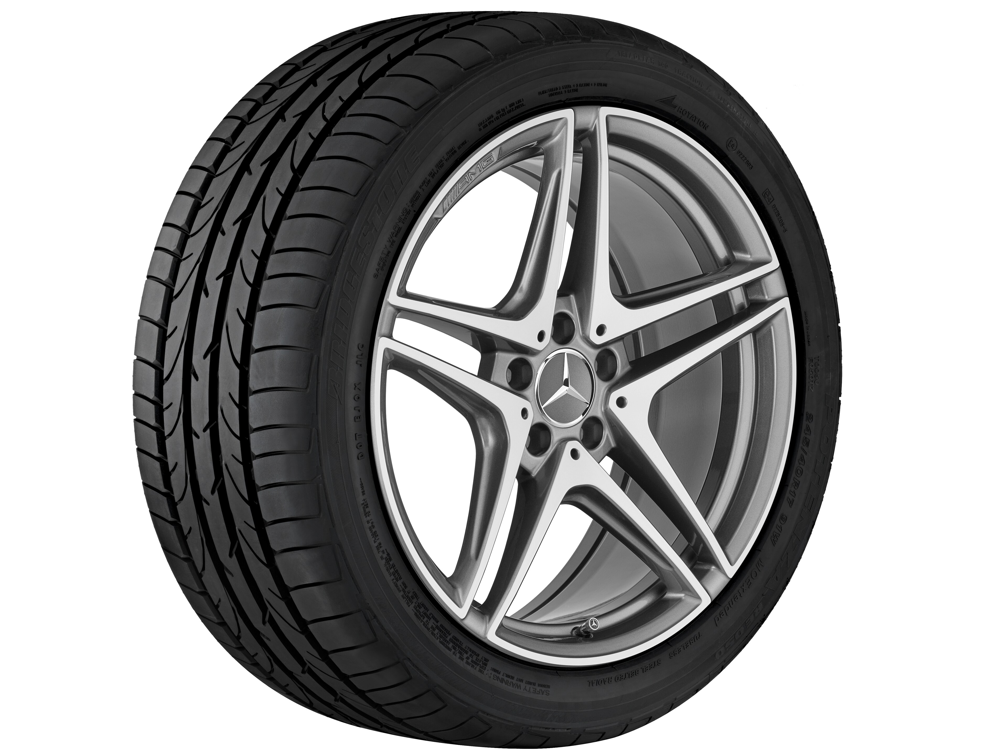 Janta aliaj Mercedes-AMG 5-twin-spoke 5x112 9 J x 19 ET 25 C-Class W205, A205, S205, C205