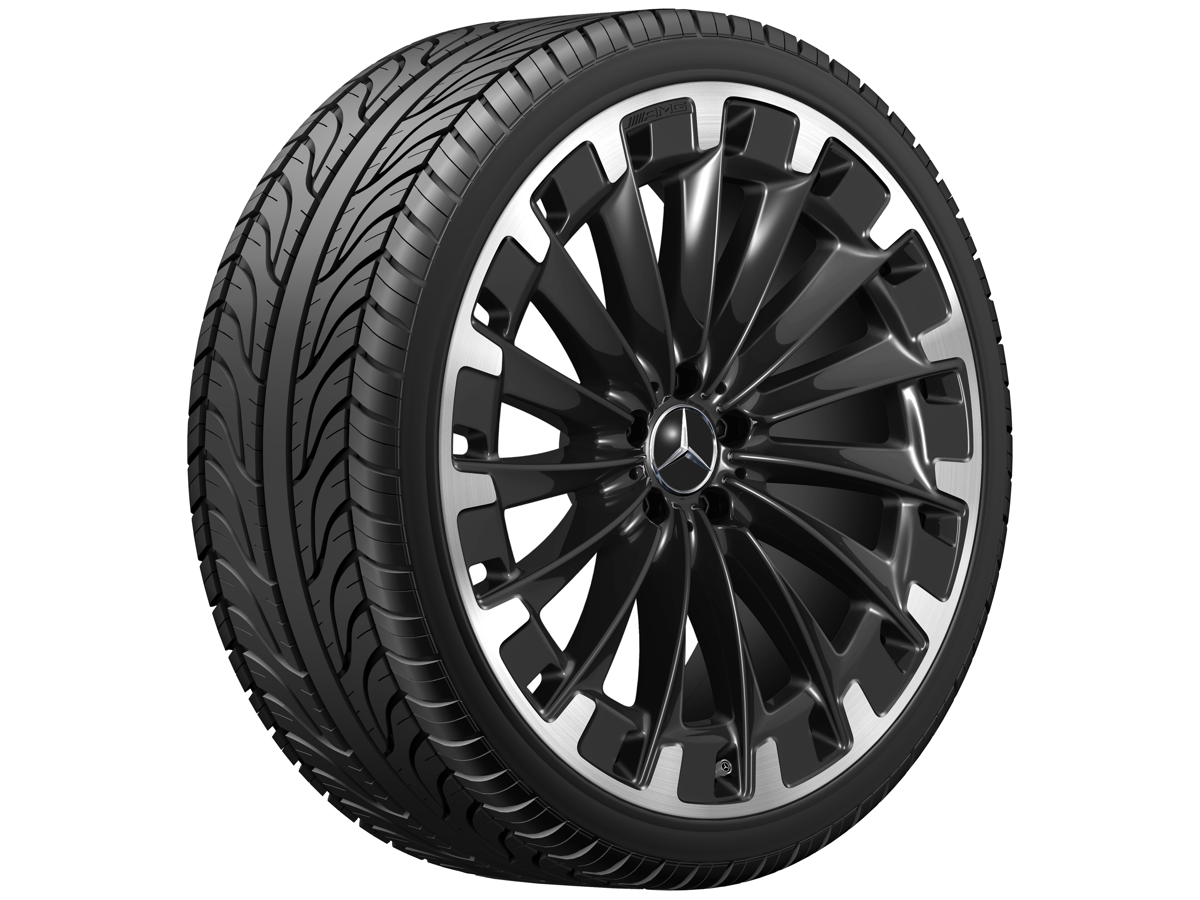 Janta aliaj Mercedes-AMG multi-spoke 5x112 9,5 J x 22 ET 30 EQS SUV, EQS Maybach Z296, X296