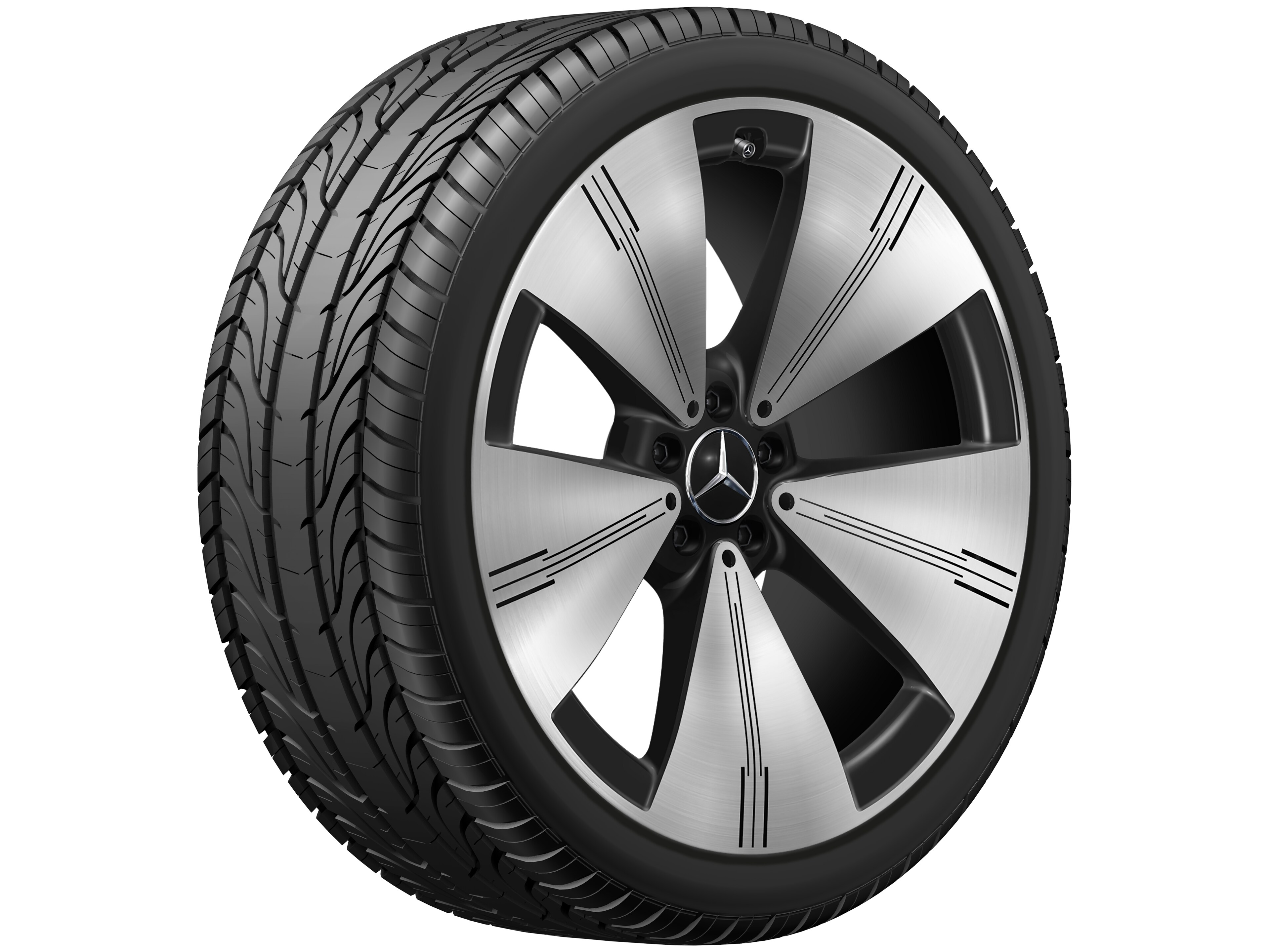 Janta aliaj Mercedes-Benz 5-hole Aero 5x112 9,5 J x 21 ET 41,5 EQE SUV X294