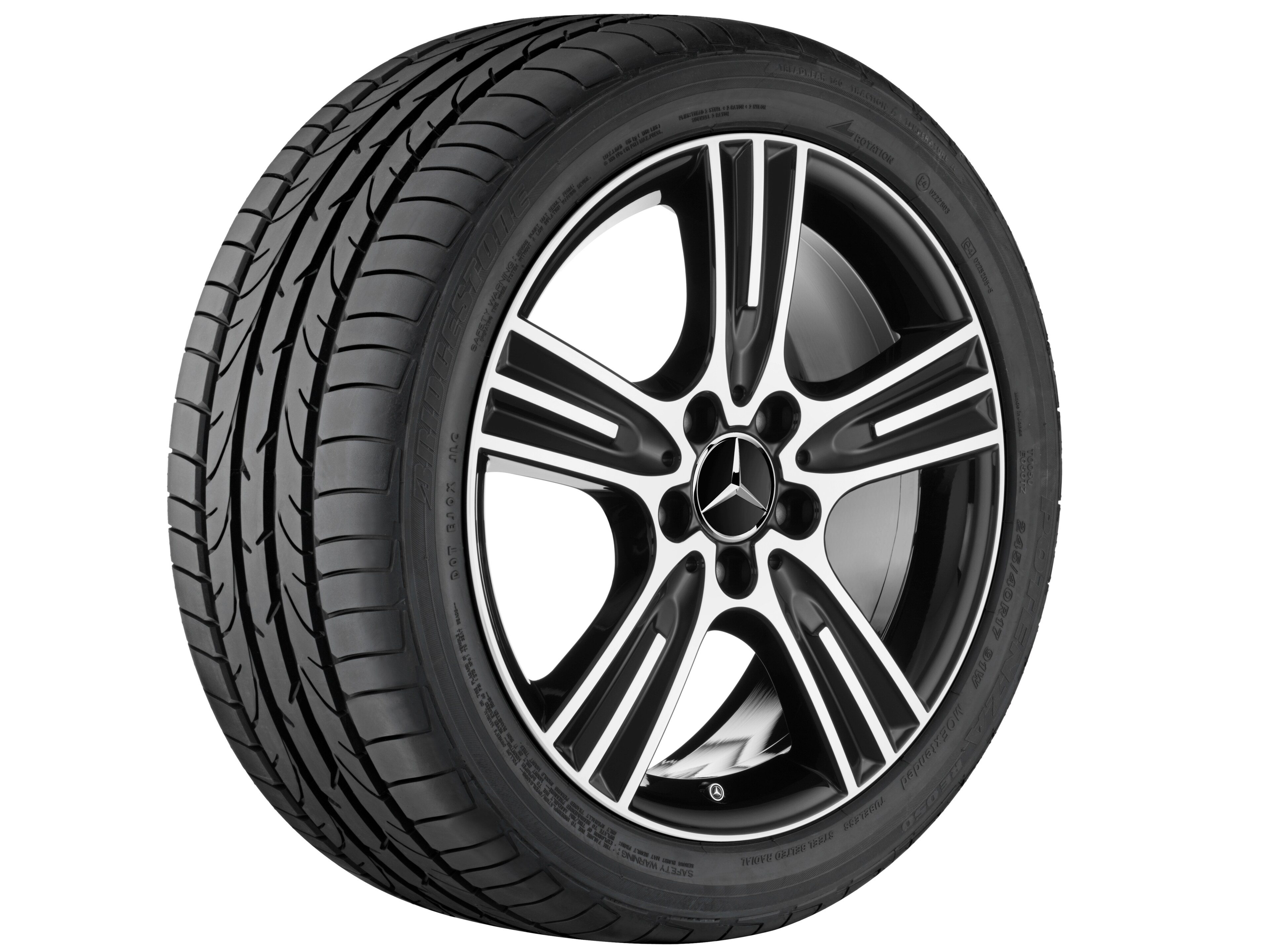 Janta aliaj Mercedes-Benz 5-spoke 5x112 7,5 J x 17 ET 47 C-Class W204, S204, C204