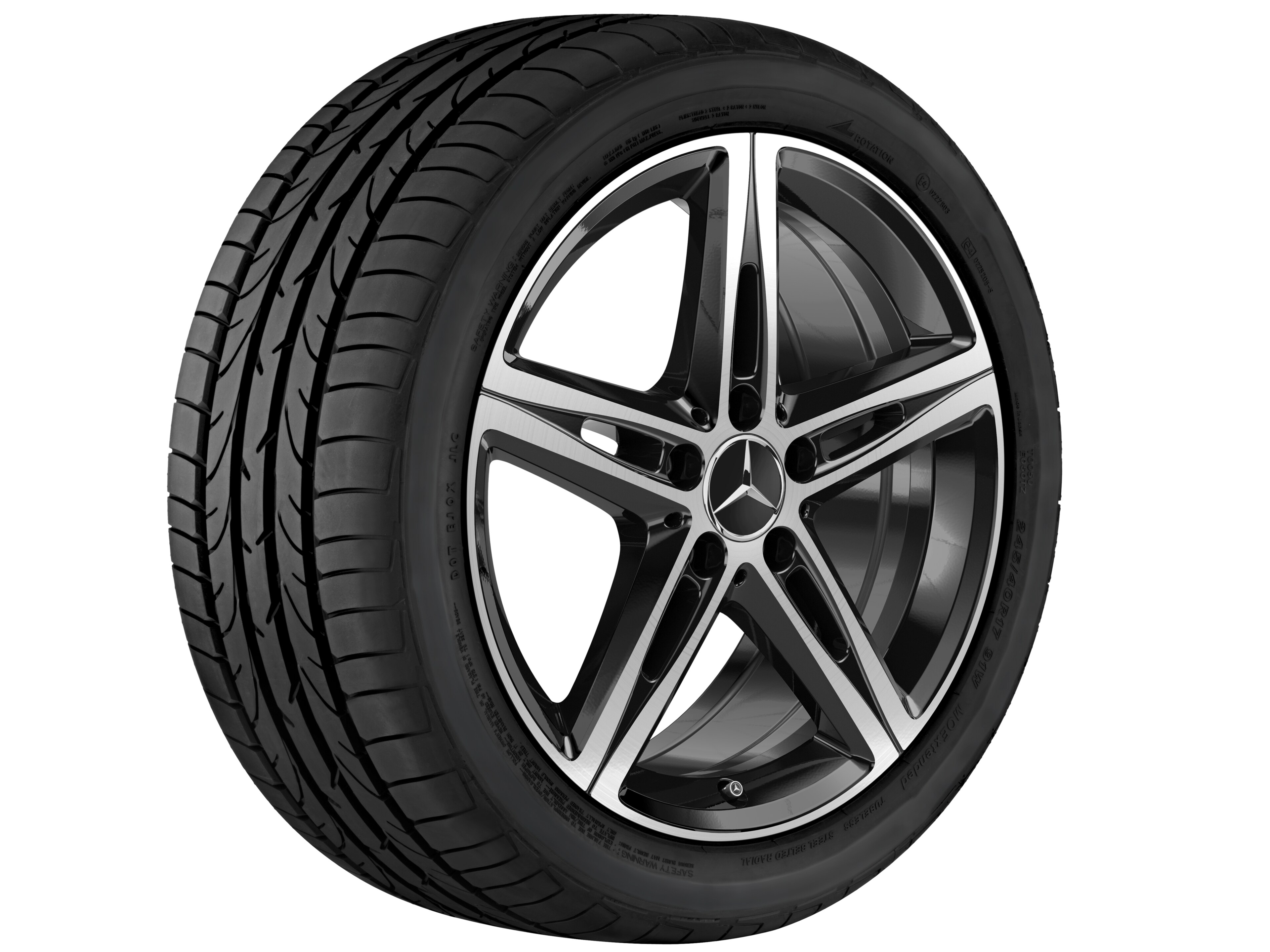 Janta aliaj Mercedes-Benz 5-spoke 5x112 7,5 J x 18 ET 49 A-Class, B-Class, CLA W177, W247, C118, X118