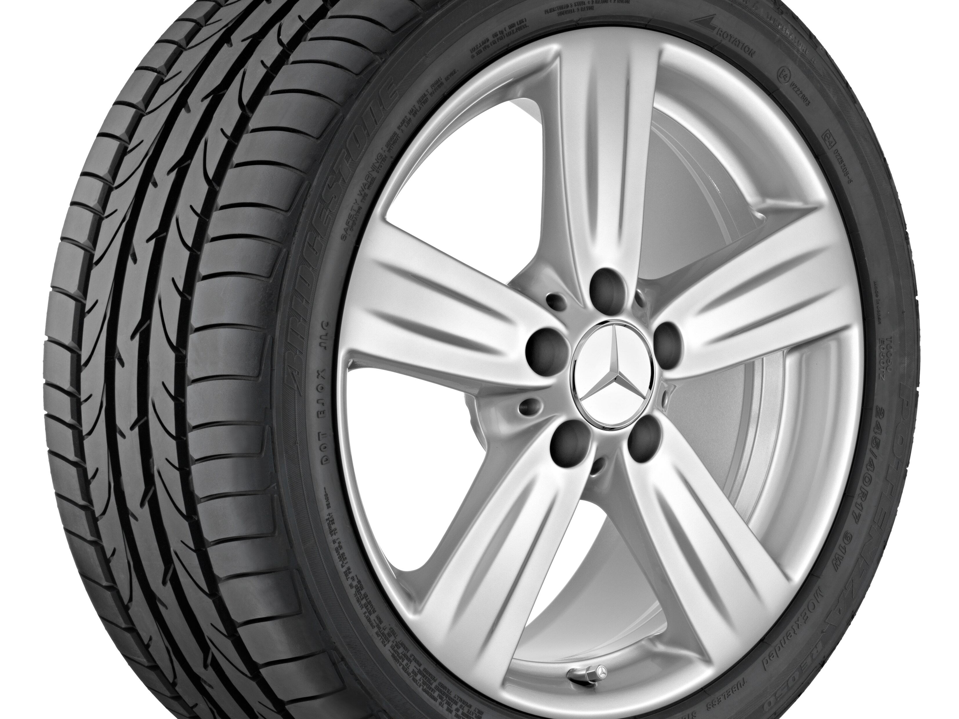 Janta aliaj Mercedes-Benz 5-spoke 5x112 8 J x 17 ET 48 E-Class W212, S212, V212