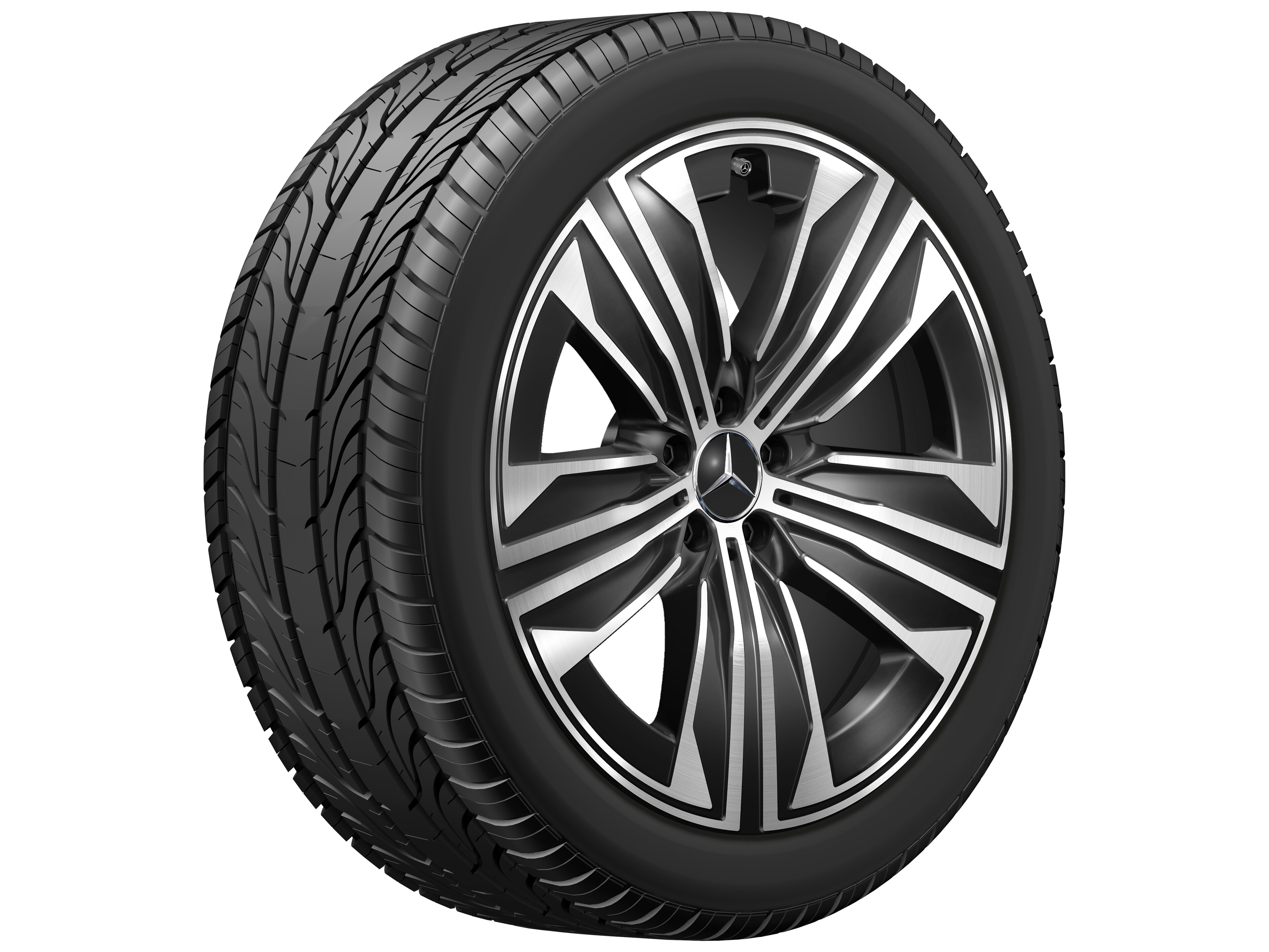 Janta aliaj Mercedes-Benz 5-spoke Aero 5x112 10 J x 21 ET 36 EQS SUV, EQS Maybach Z296, X296