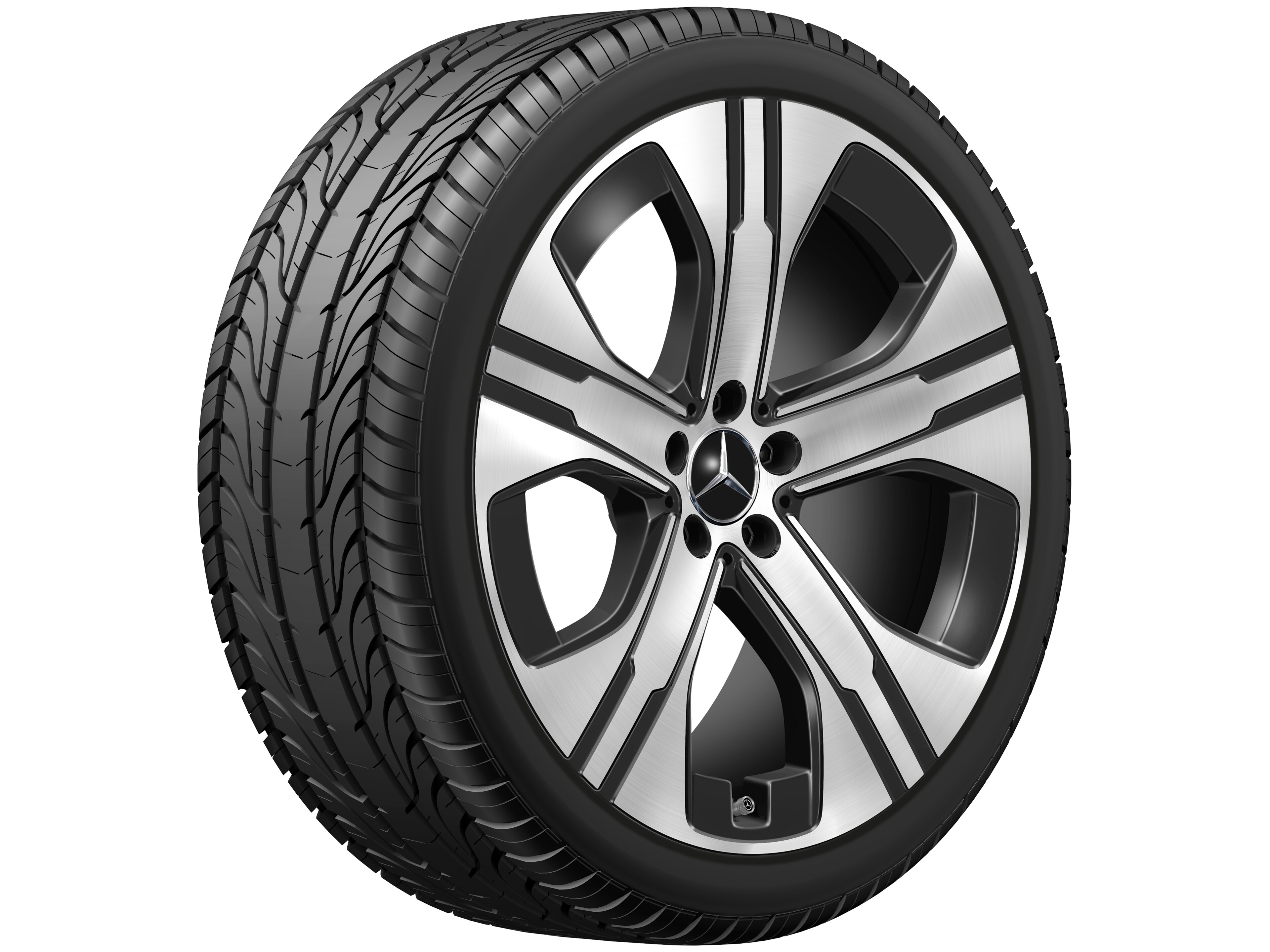 Janta aliaj Mercedes-Benz 5-spoke Aero 5x112 9,5 J x 21 ET 41,5 EQE SUV X294