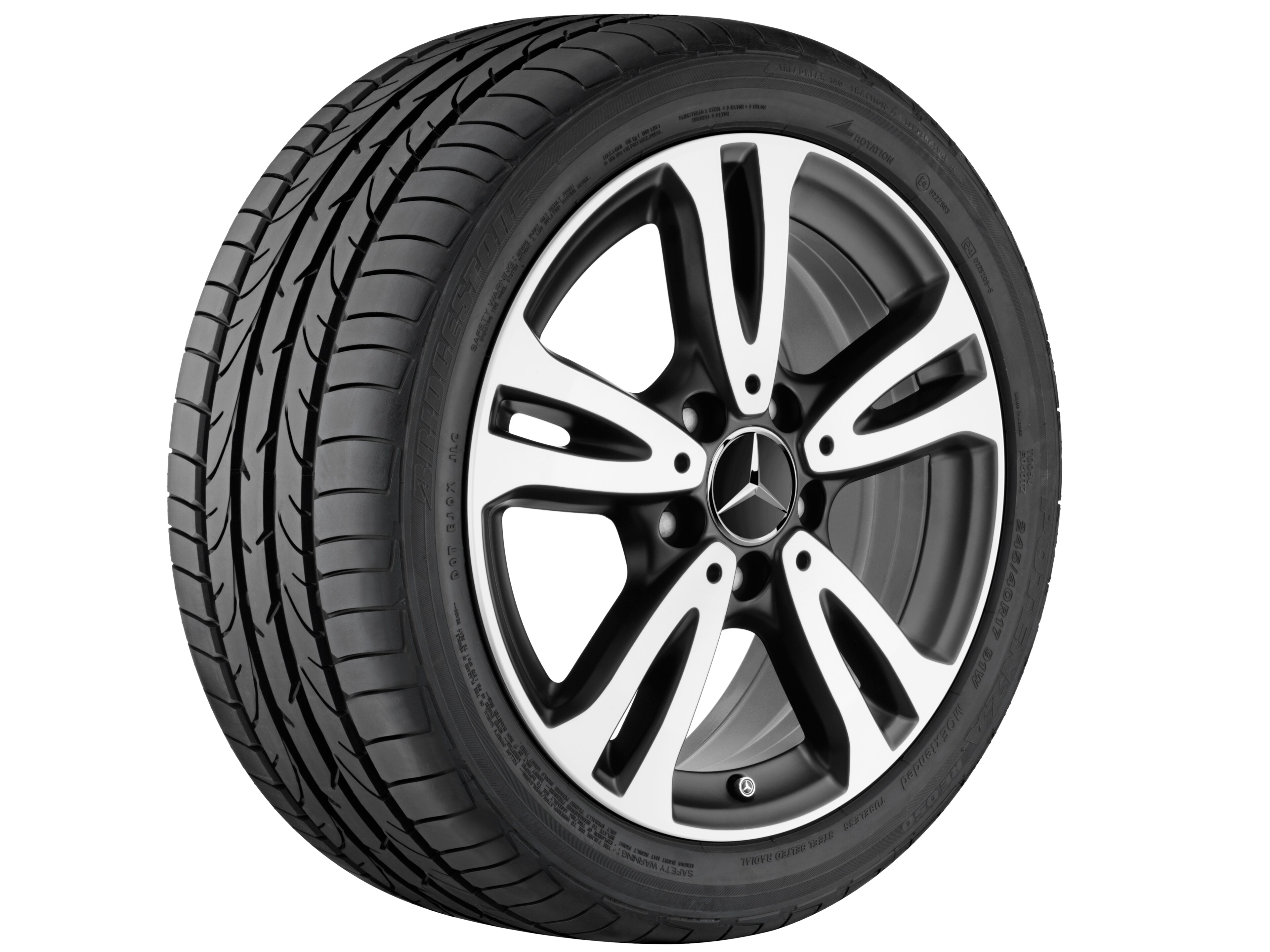 Janta aliaj Mercedes-Benz 5-twin-spoke 5x112 6,5 J x 16 ET 49 A-Class, B-Class, CLA W176, C117, W246